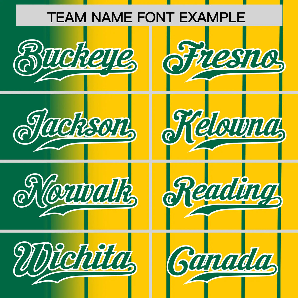 Custom Green Yellow Pinstripe Green Authentic Baseball Jersey