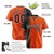 Custom Black Bay-Orange Pinstripe Black Authentic Baseball Jersey