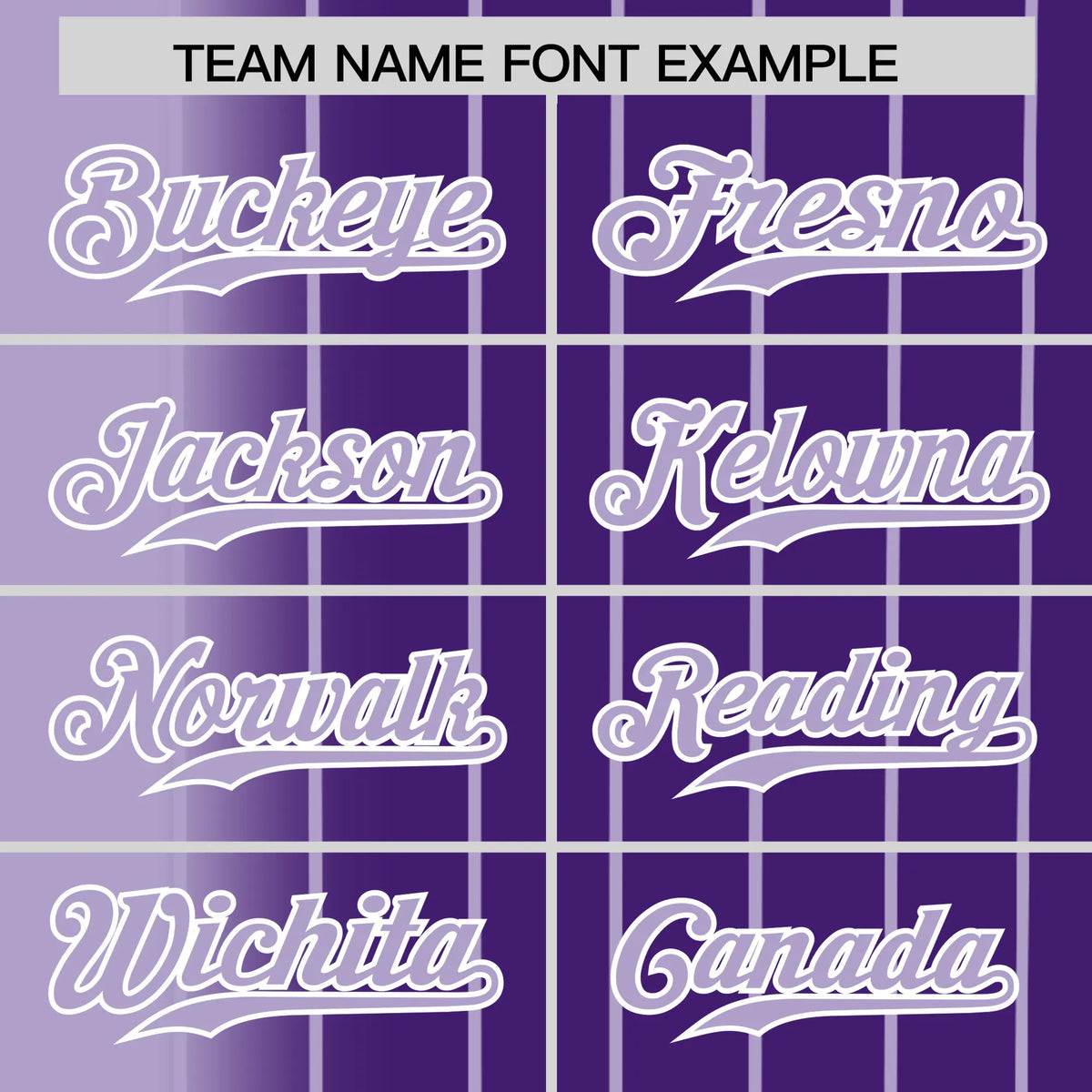 Custom Light Purple Purple Pinstripe Light Purple Authentic Baseball Jersey