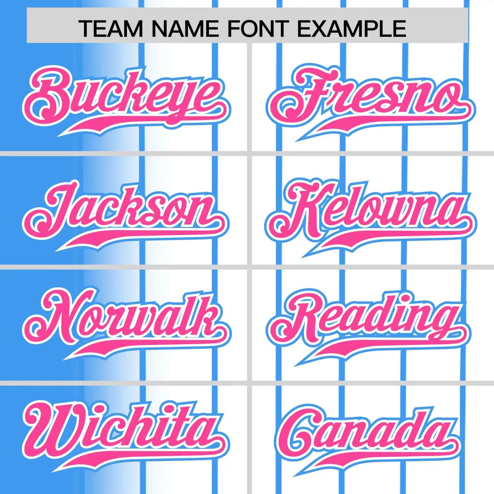 Custom Light-Blue White Pinstripe Pink Authentic Baseball Jersey