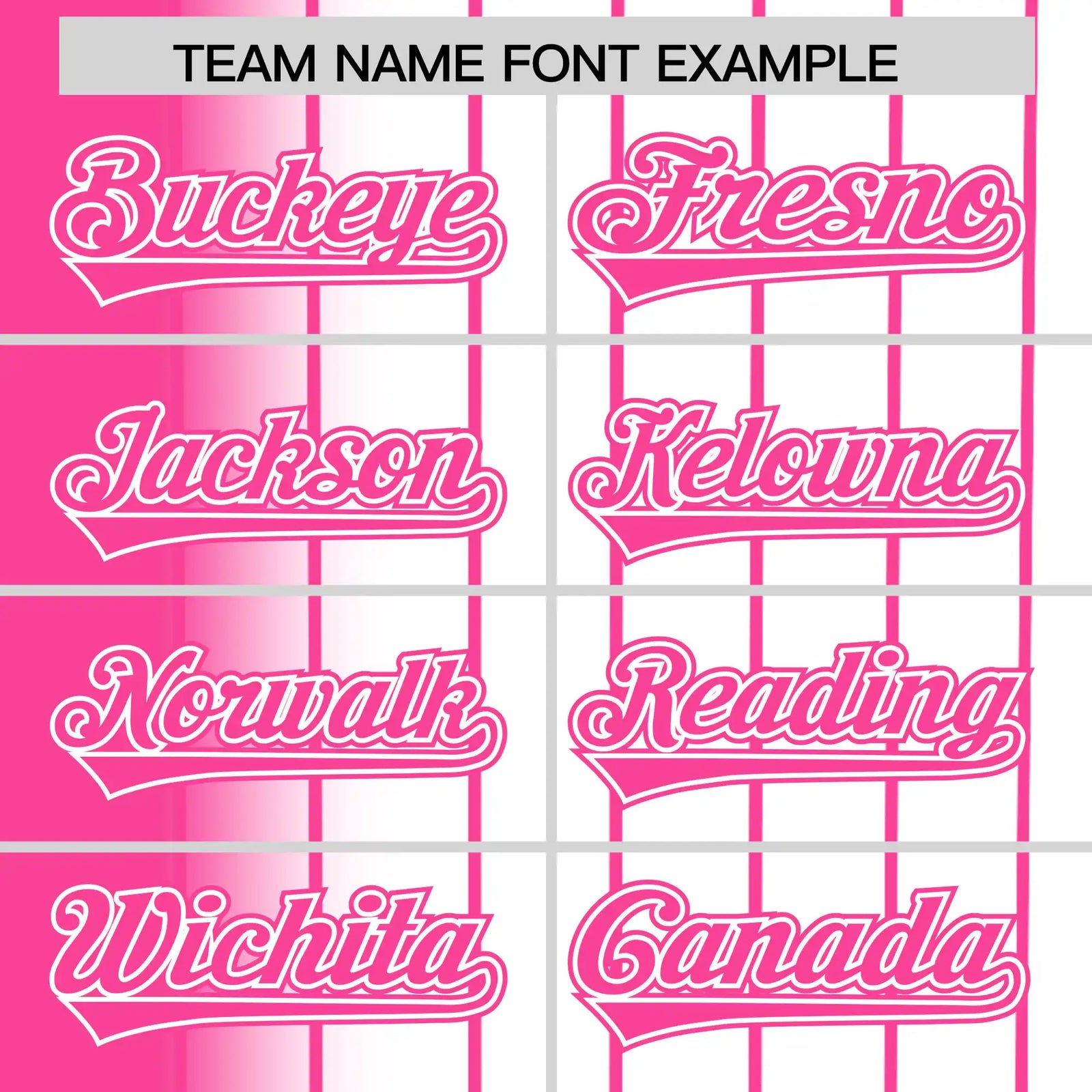 Custom Pink White Pinstripe Pink Authentic Baseball Jersey