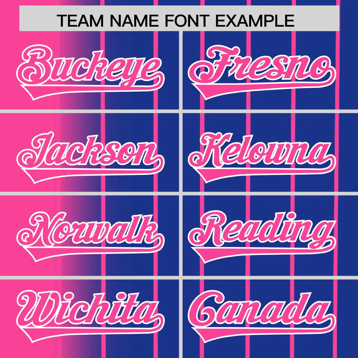 Custom Pink Blue Pinstripe Pink Authentic Baseball Jersey