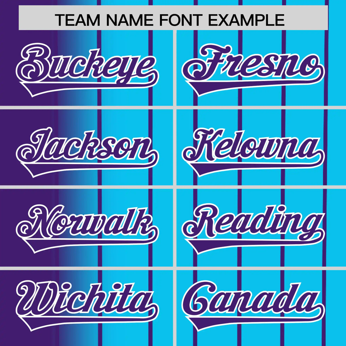 Custom Purple Blue Pinstripe Purple Authentic Baseball Jersey