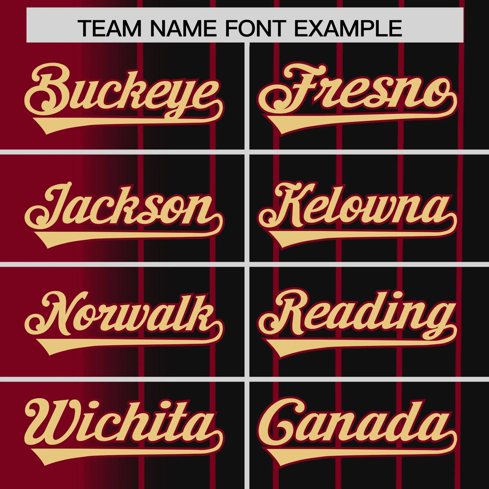 Custom Crimson Black Pinstripe Old-Gold Authentic Baseball Jersey