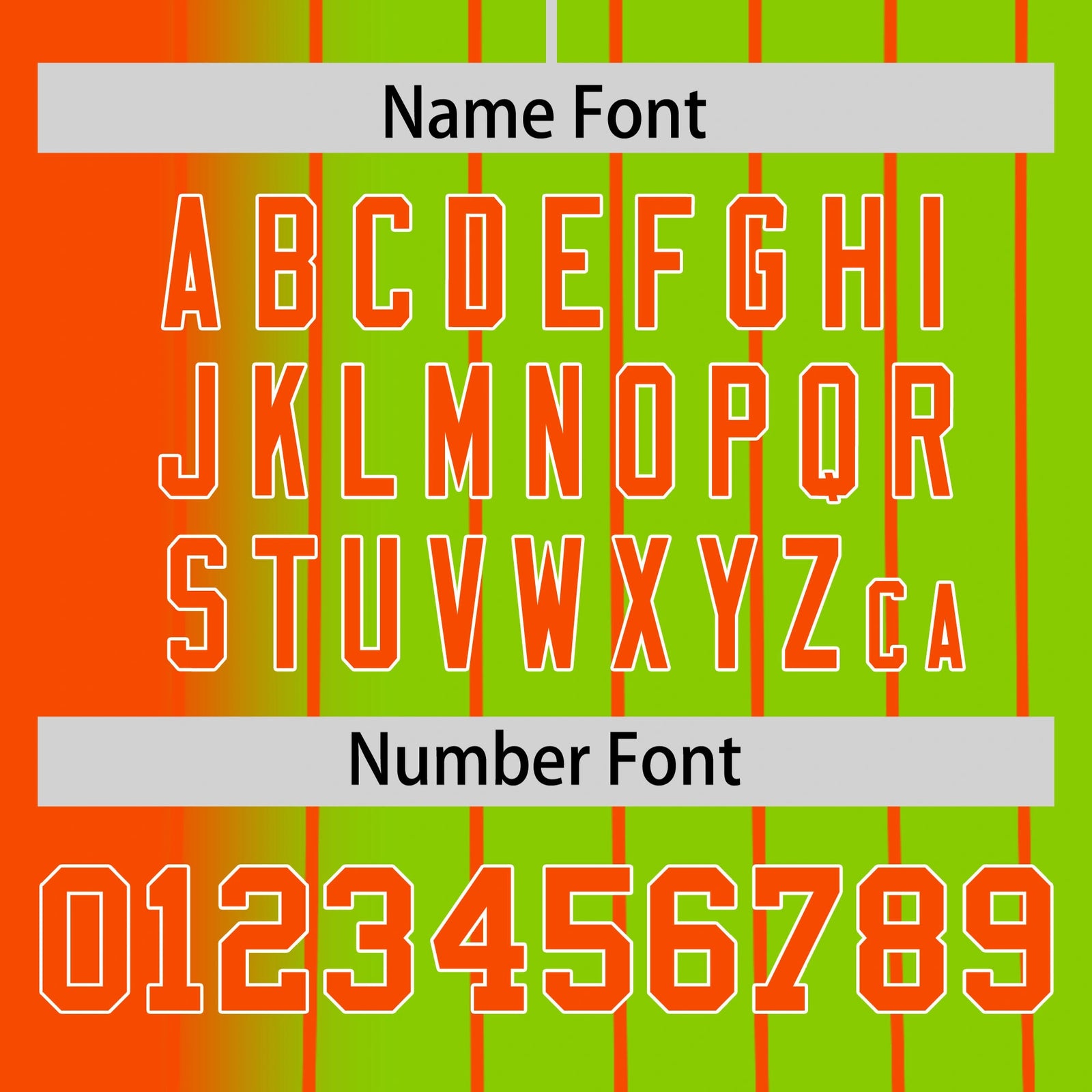 Custom Orange Neon-Green Pinstripe Orange Authentic Baseball Jersey