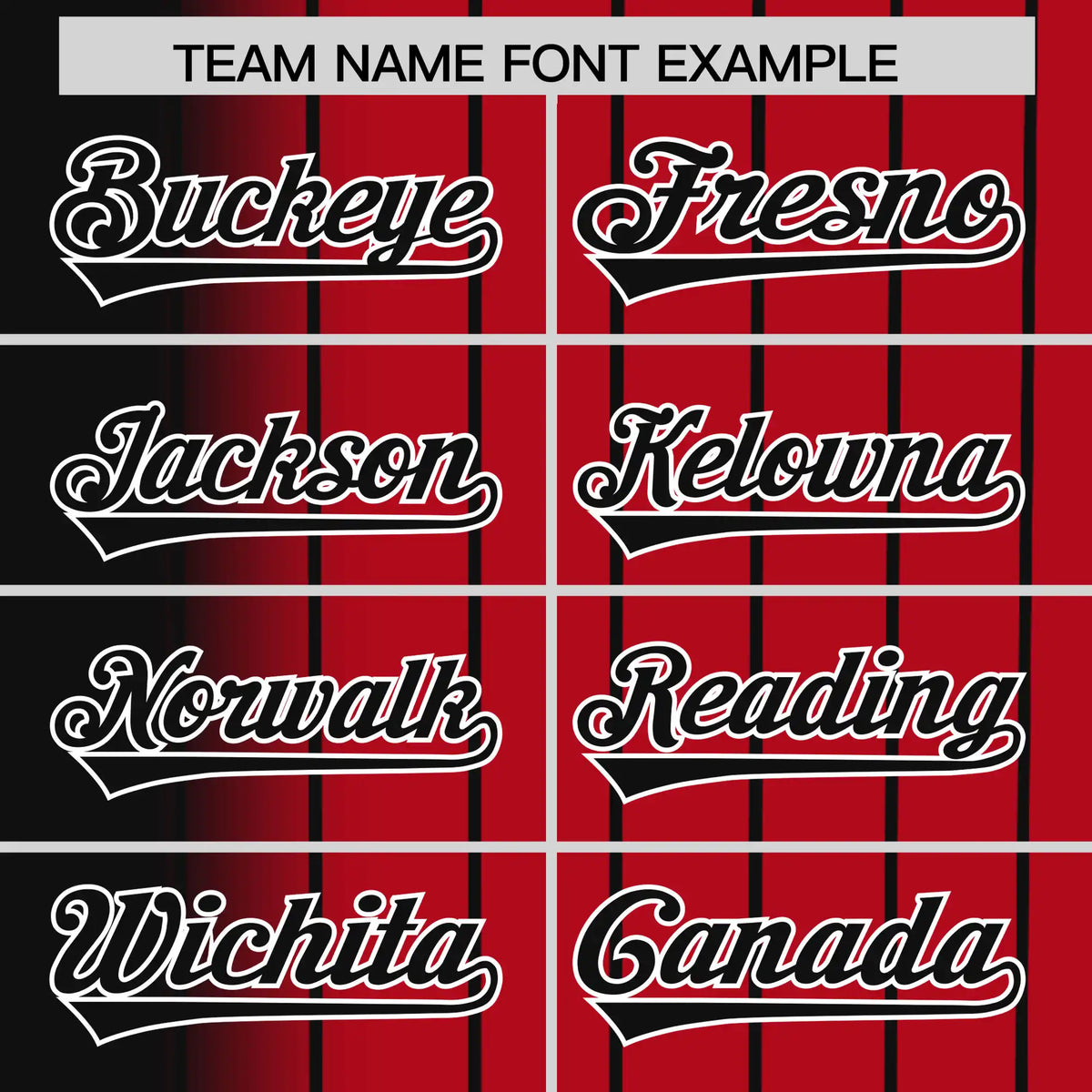 Custom Black Red Pinstripe Black Authentic Baseball Jersey