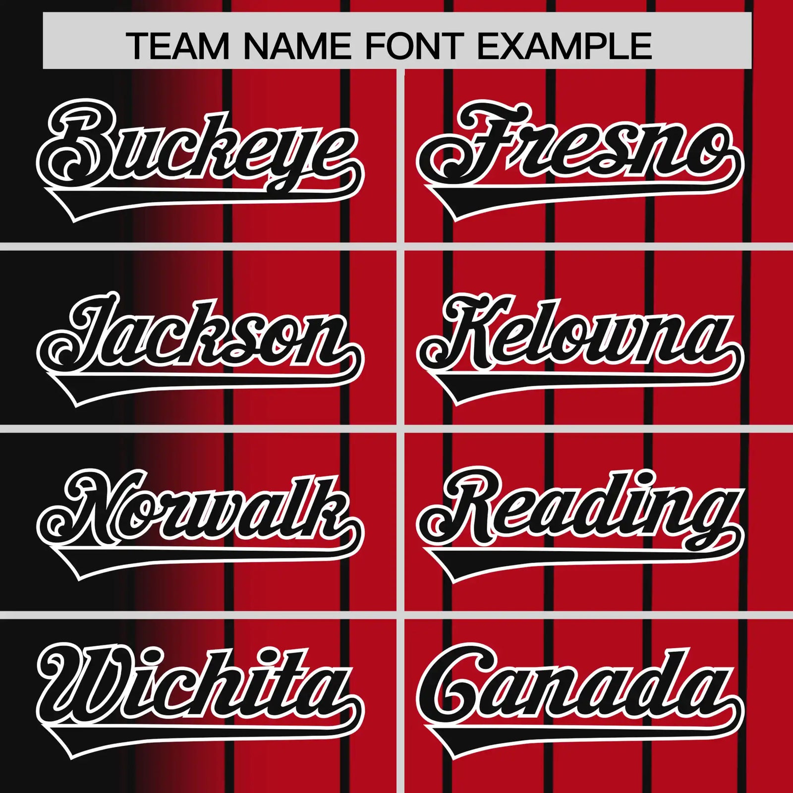 Custom Black Red Pinstripe Black Authentic Baseball Jersey