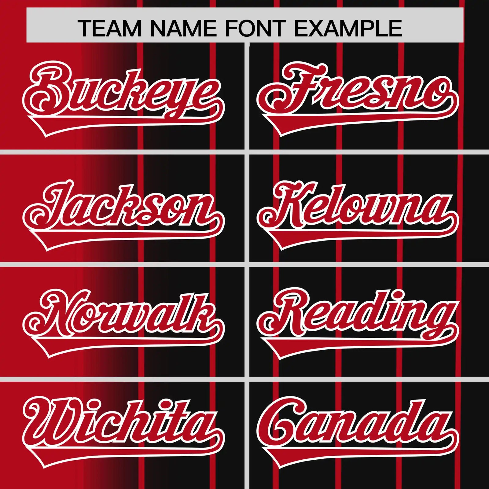 Custom Red Black Pinstripe Red Authentic Baseball Jersey