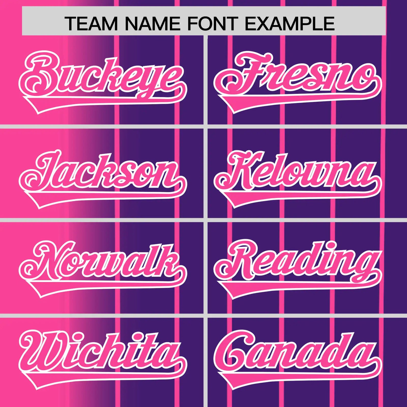 Custom Pink Purple Pinstripe Pink Authentic Baseball Jersey