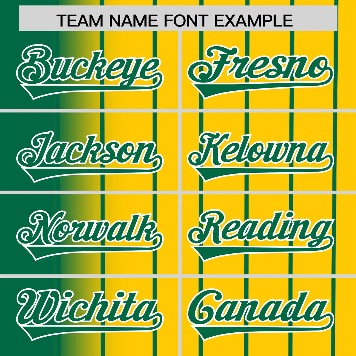 Custom Green Yellow Pinstripe Green Authentic Baseball Jersey