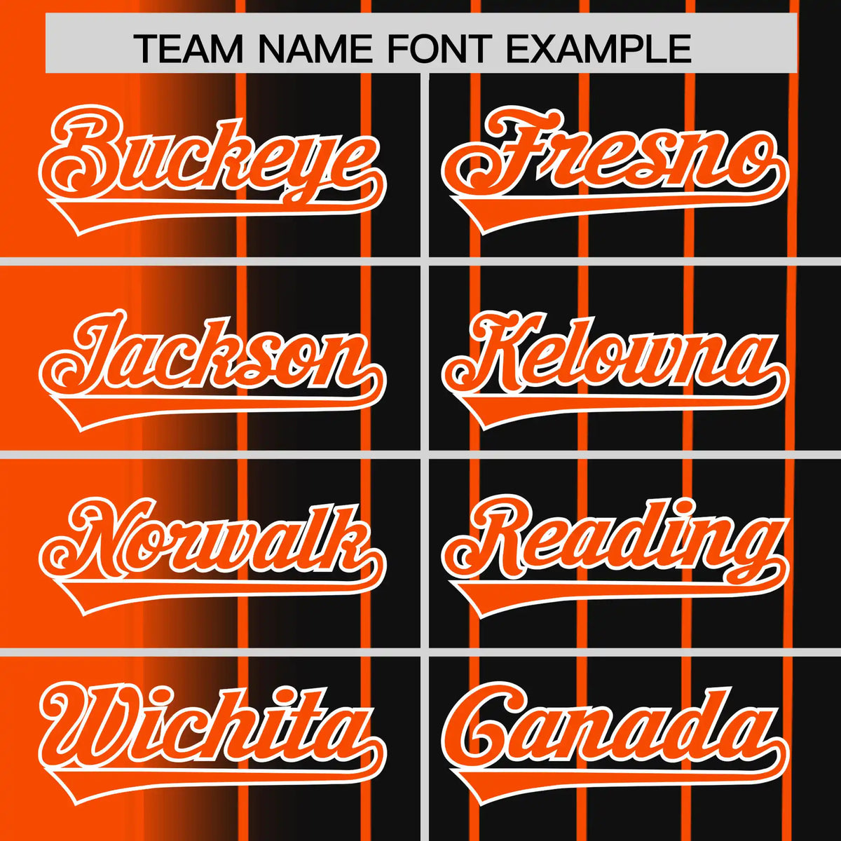 Custom Bay-Orange Black Pinstripe Bay-Orange Authentic Baseball Jersey