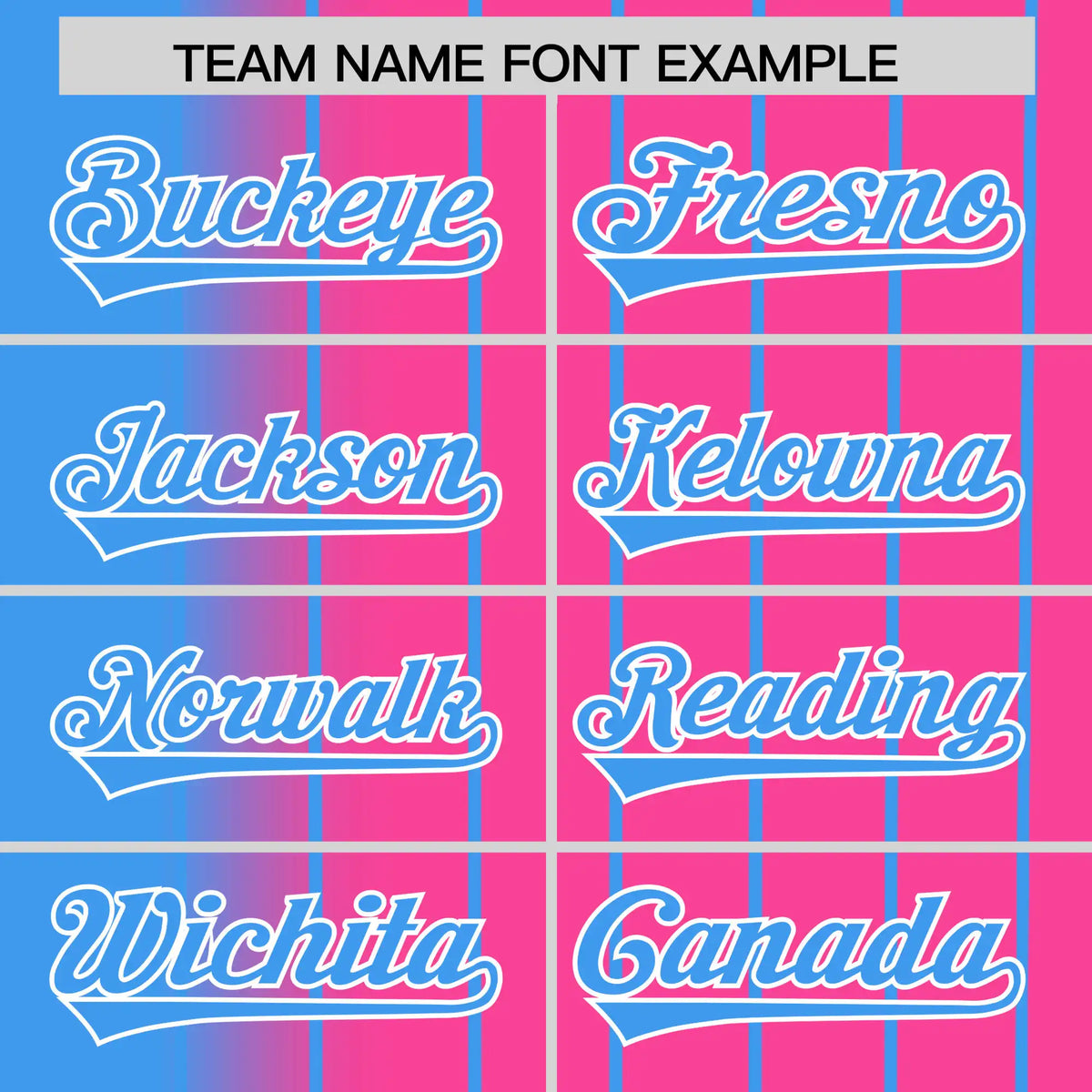 Custom Blue Pink Pinstripe Blue Authentic Baseball Jersey