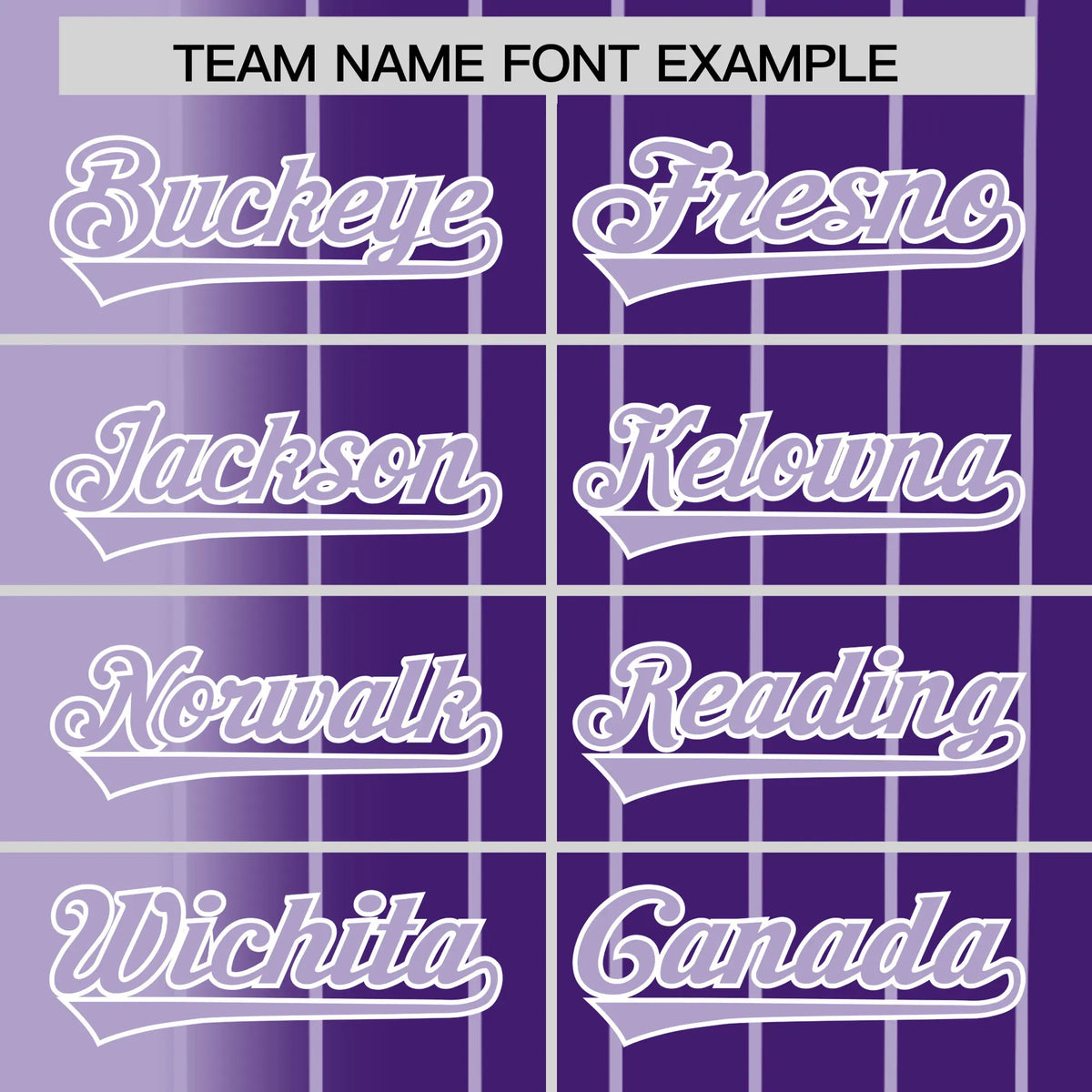 Custom Light Purple Purple Pinstripe Light Purple Authentic Baseball Jersey