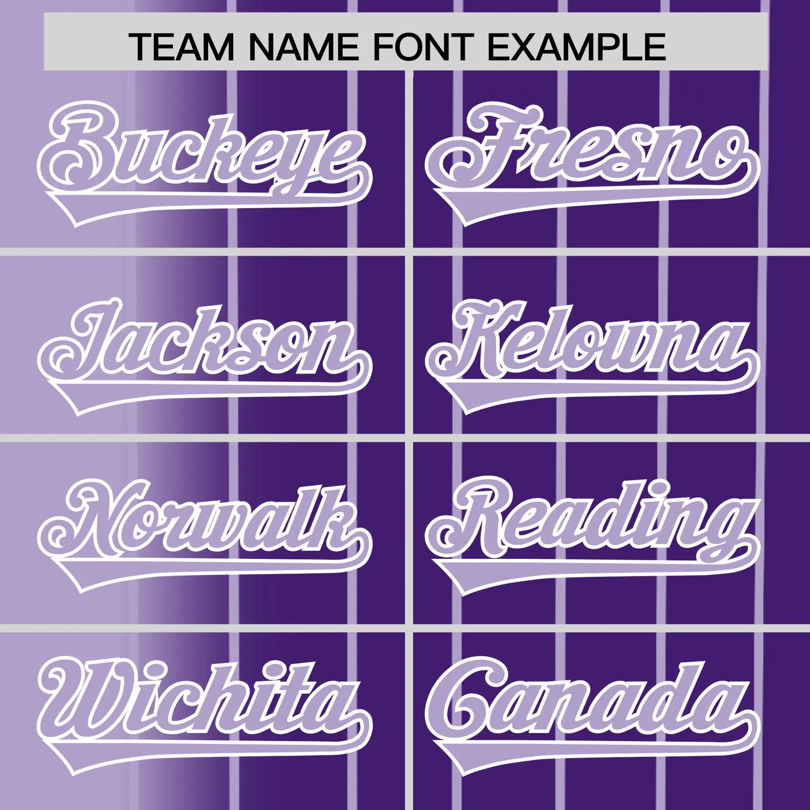 Custom Light Purple Purple Pinstripe Light Purple Authentic Baseball Jersey