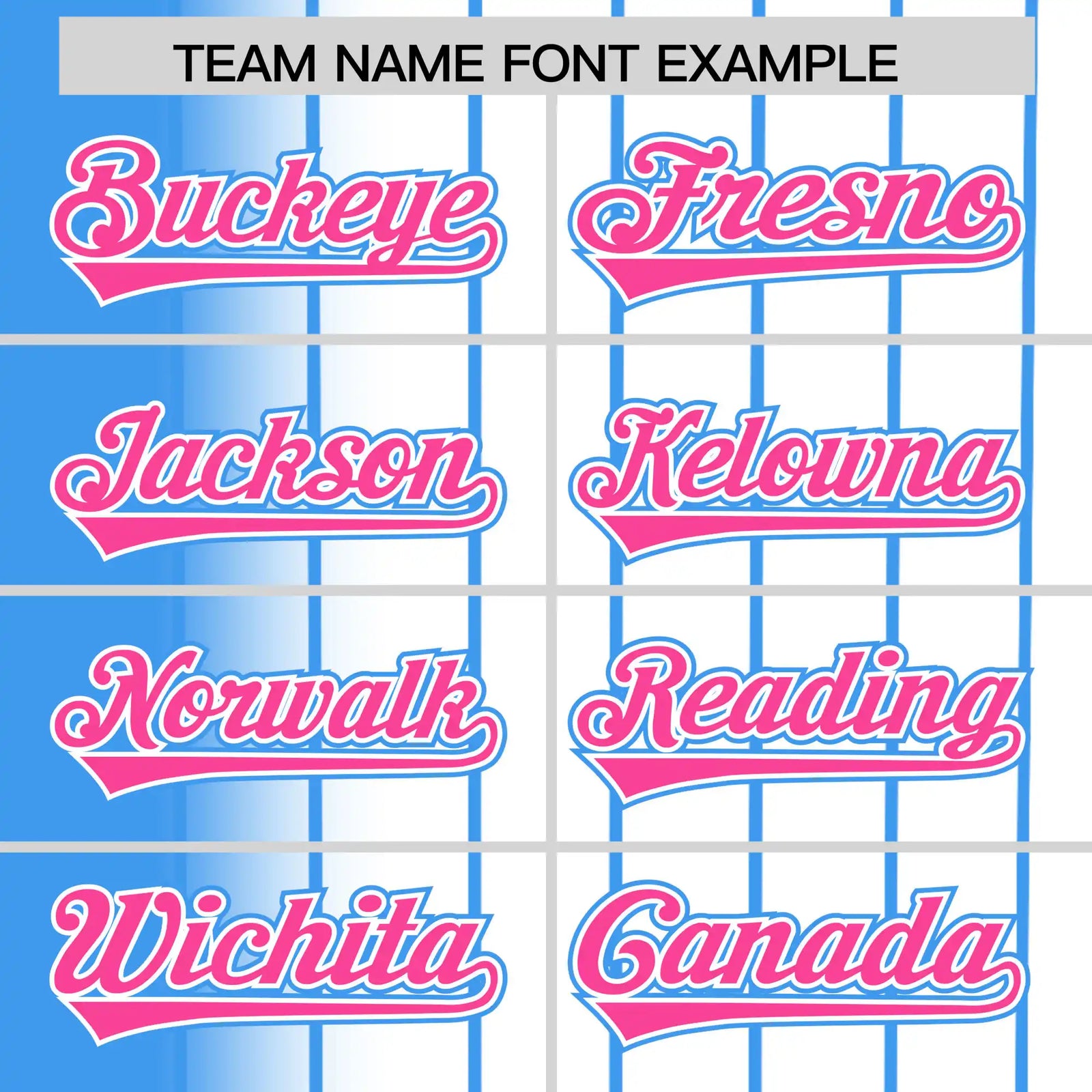 Custom Light-Blue White Pinstripe Pink Authentic Baseball Jersey