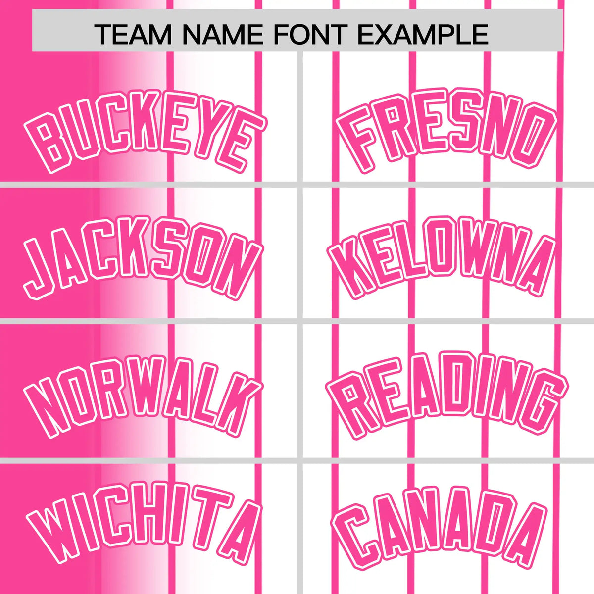 Custom Pink White Pinstripe Pink Authentic Baseball Jersey