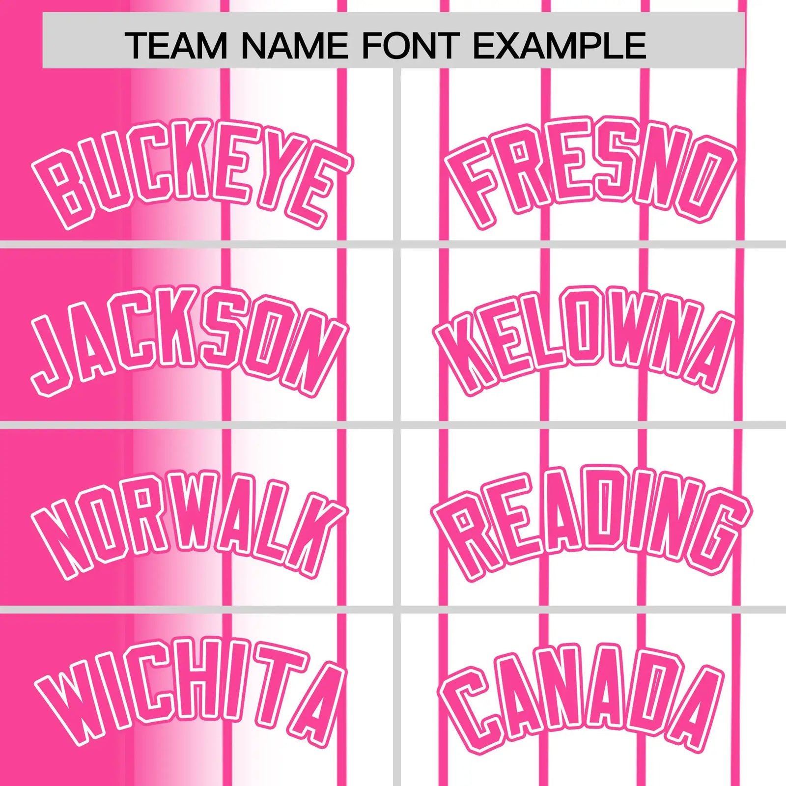 Custom Pink White Pinstripe Pink Authentic Baseball Jersey