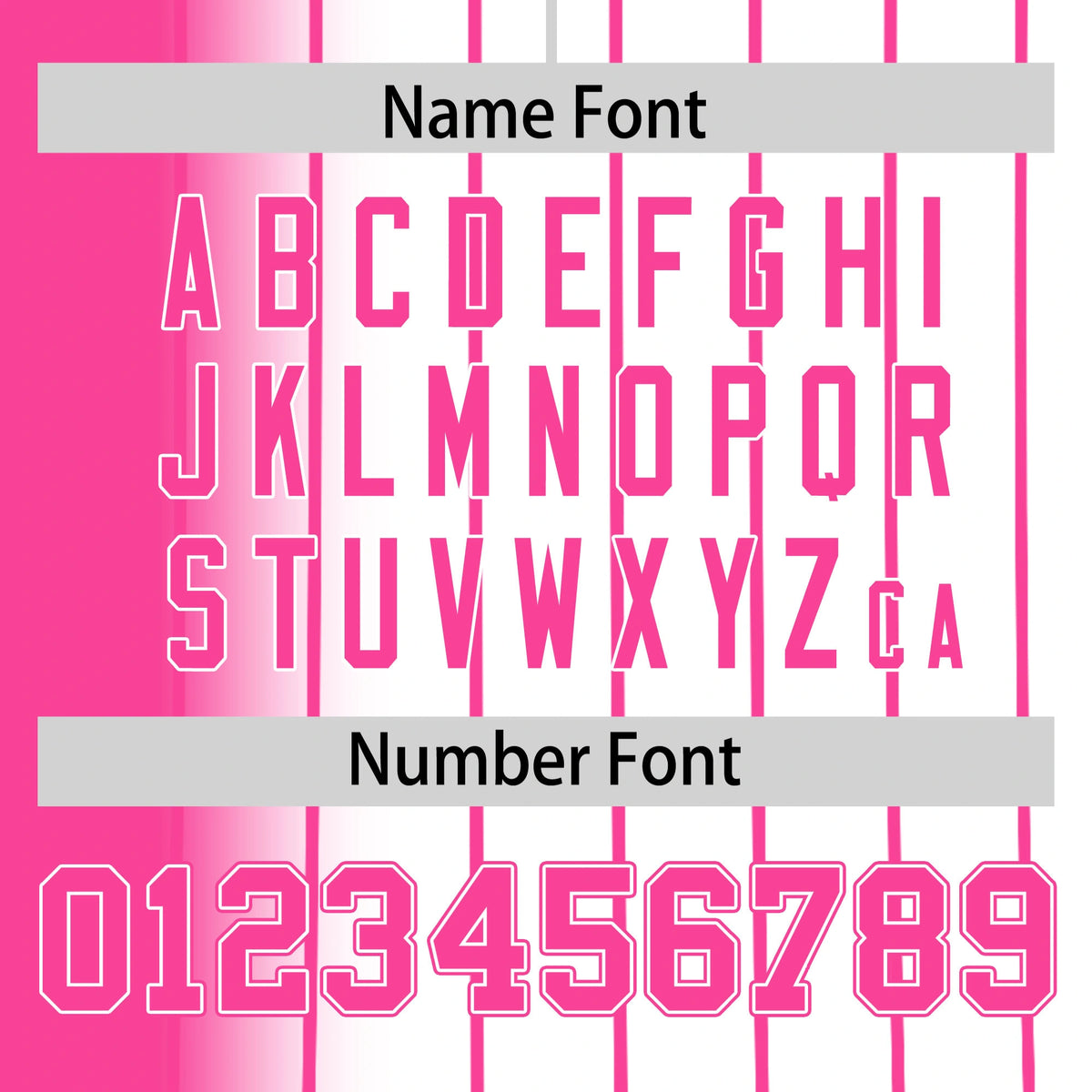 Custom Pink White Pinstripe Pink Authentic Baseball Jersey