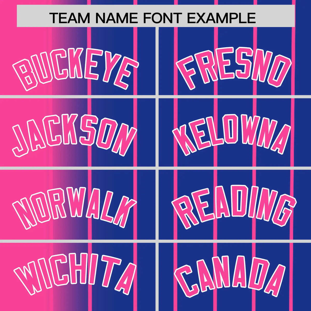 Custom Pink Blue Pinstripe Pink Authentic Baseball Jersey