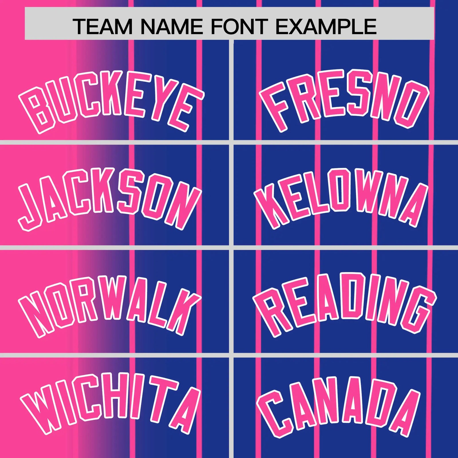 Custom Pink Blue Pinstripe Pink Authentic Baseball Jersey