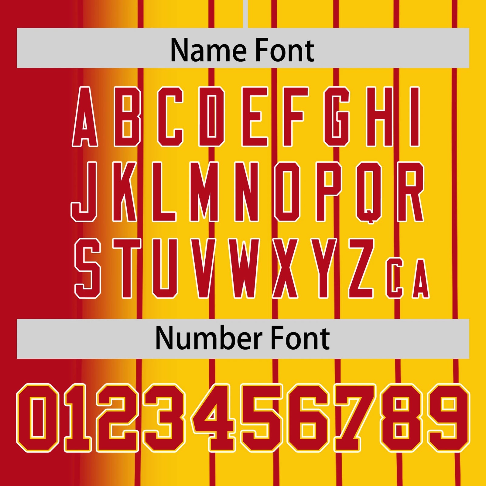 Custom Red Yellow Pinstripe Red Authentic Baseball Jersey