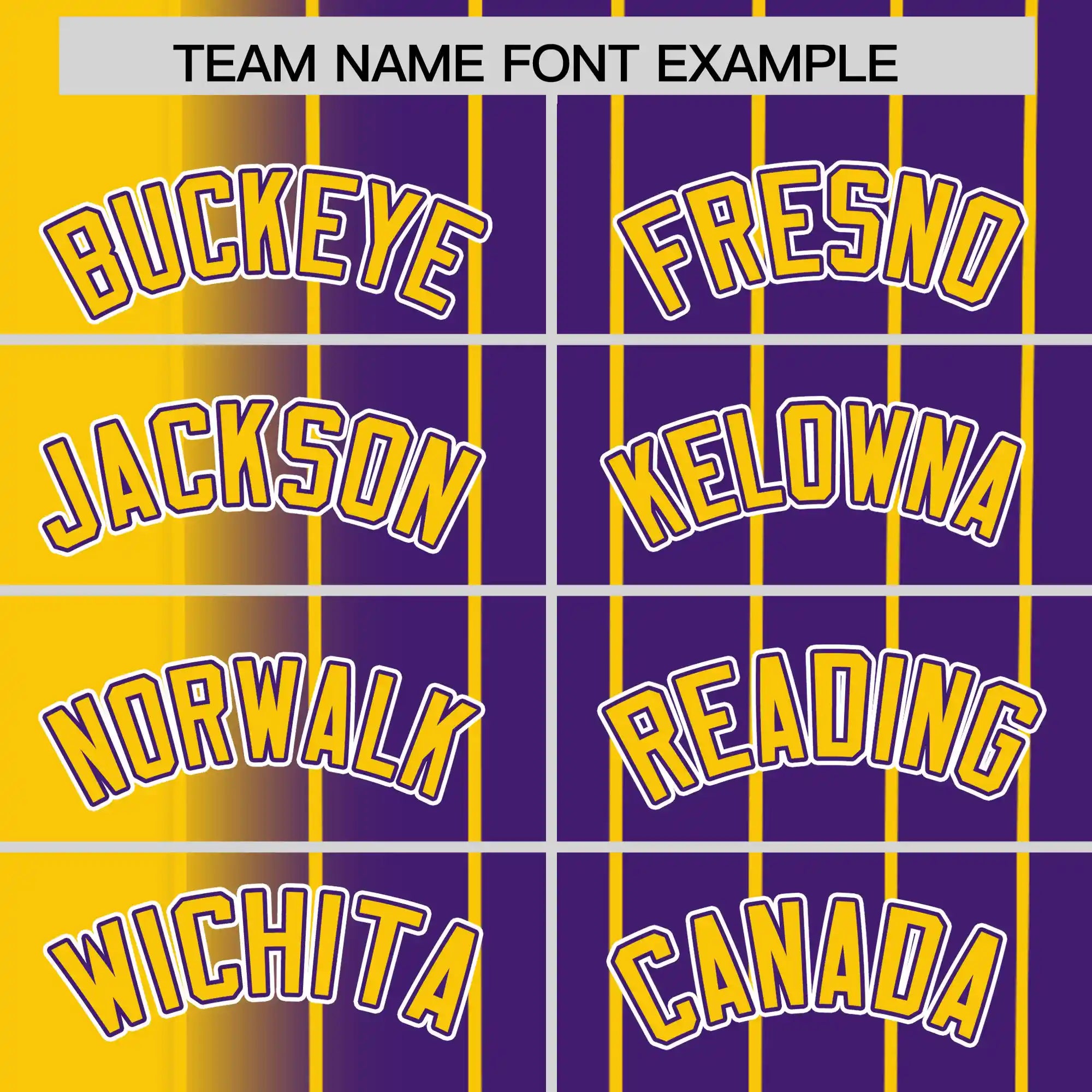 Custom Yellow Purple Pinstripe Yellow Authentic Baseball Jersey