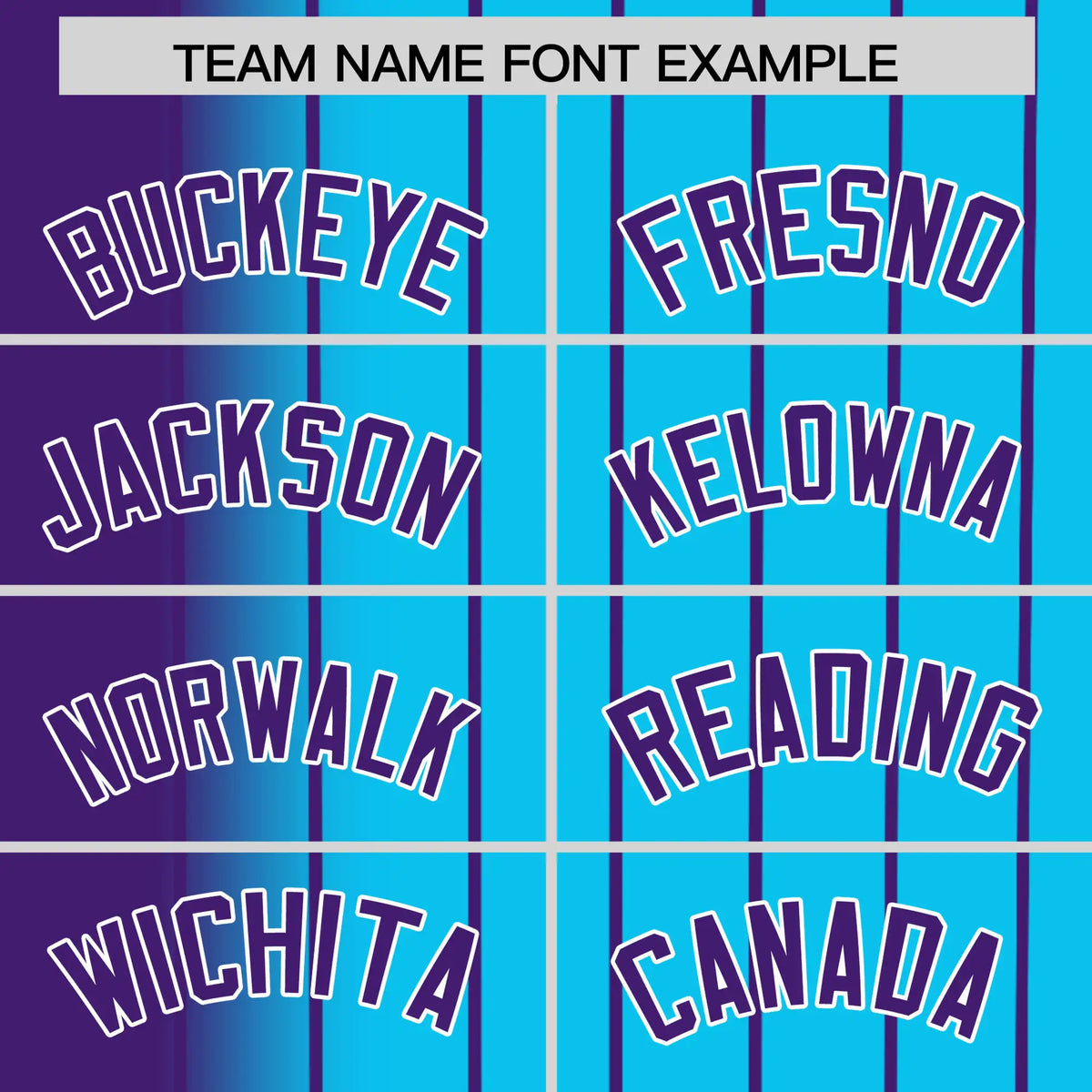 Custom Purple Blue Pinstripe Purple Authentic Baseball Jersey