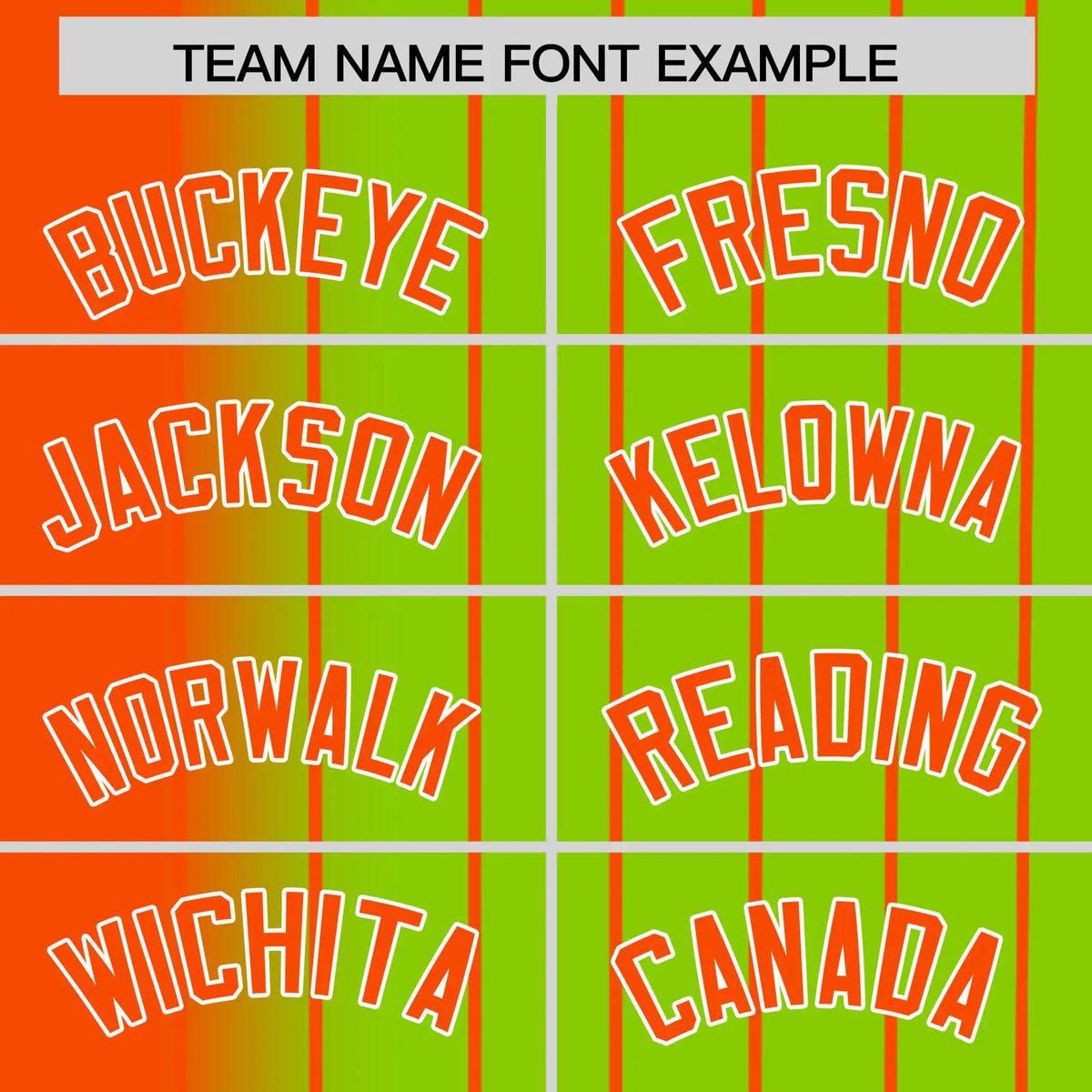 Custom Orange Neon-Green Pinstripe Orange Authentic Baseball Jersey