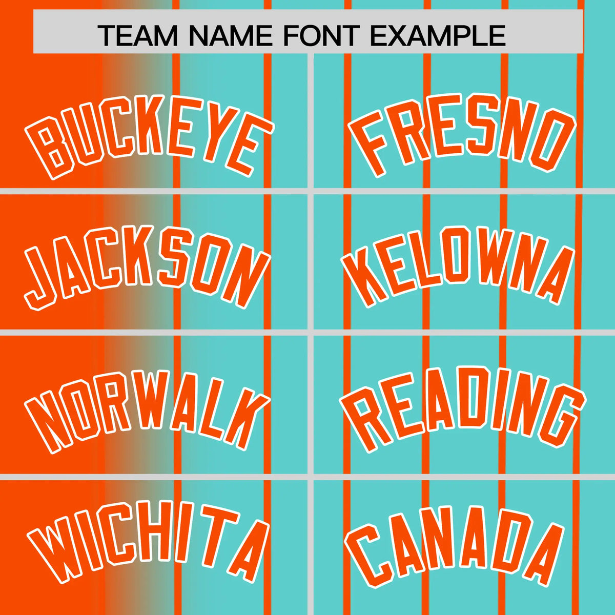 Custom Orange Light-Blue Pinstripe Orange Authentic Baseball Jersey