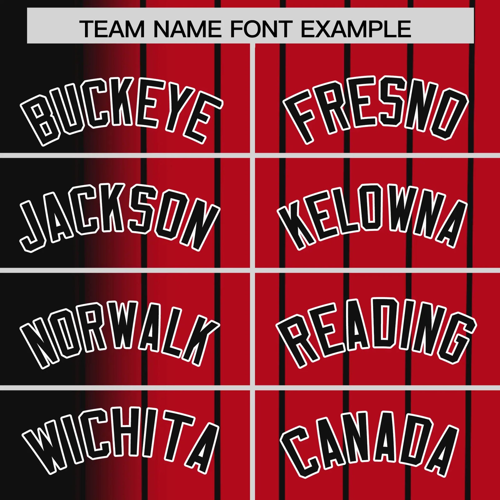 Custom Black Red Pinstripe Black Authentic Baseball Jersey