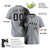 Custom Black Gray Pinstripe Black Authentic Baseball Jersey