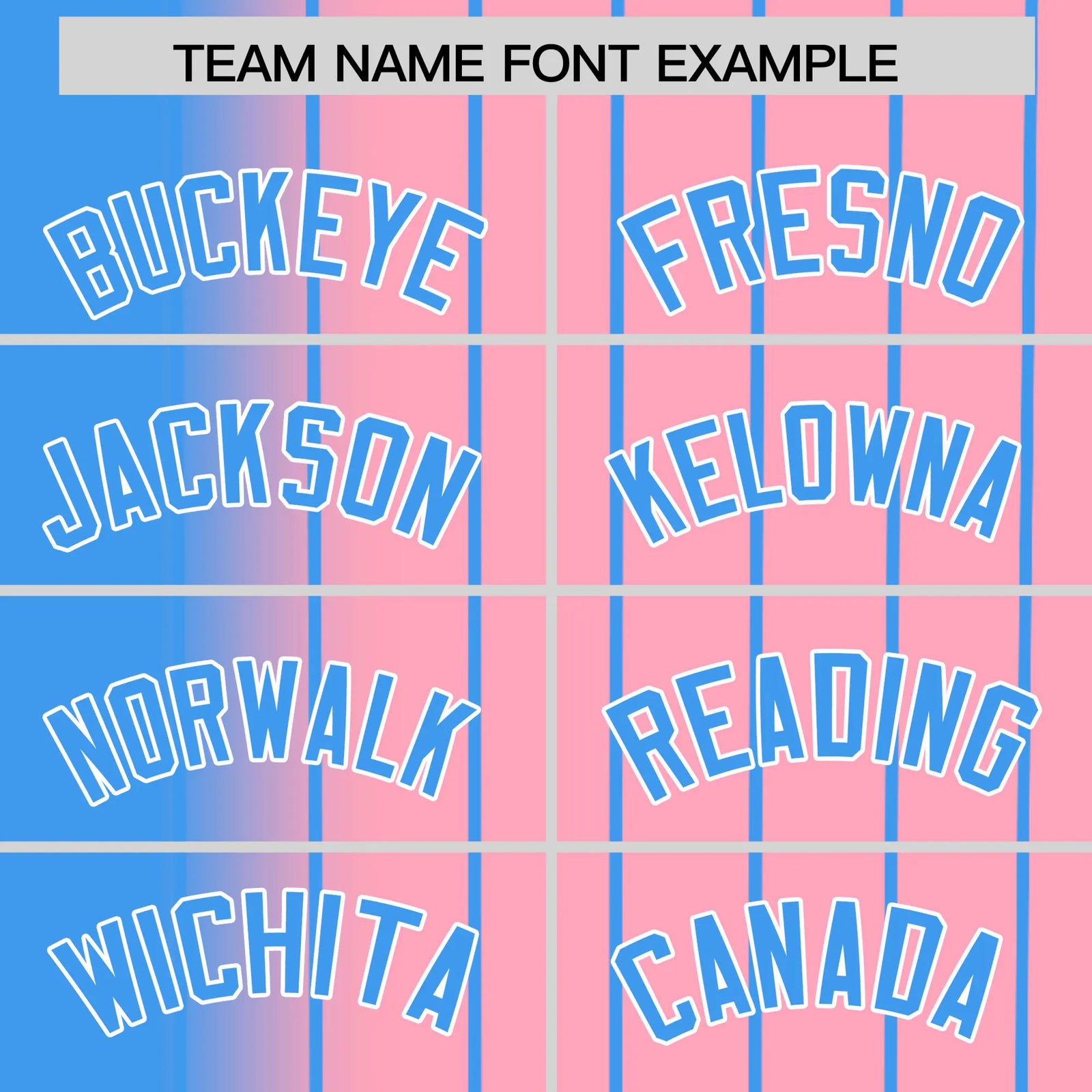 Custom Blue Pink Pinstripe Blue Authentic Baseball Jersey