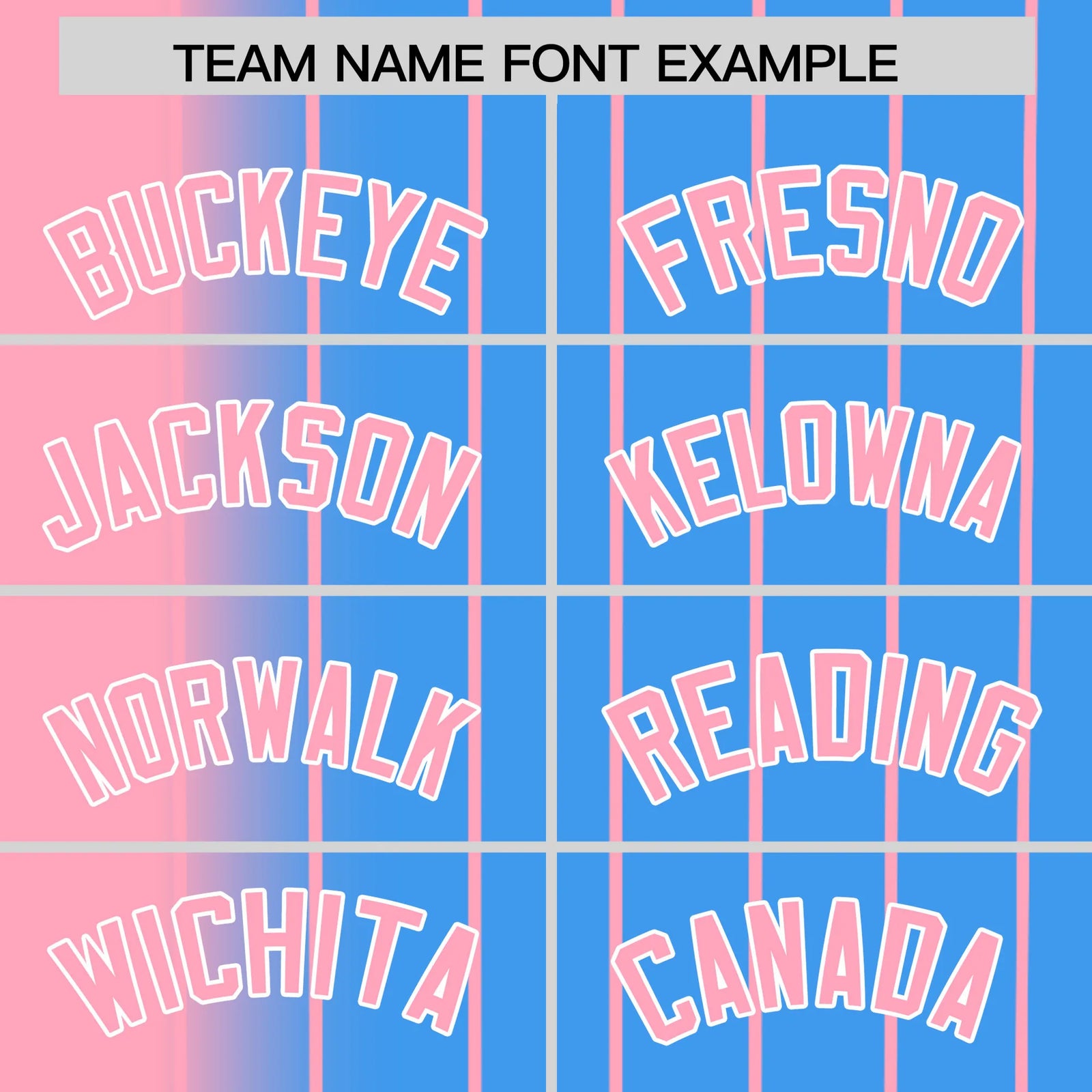 Custom Pink Blue Pinstripe Pink Authentic Baseball Jersey