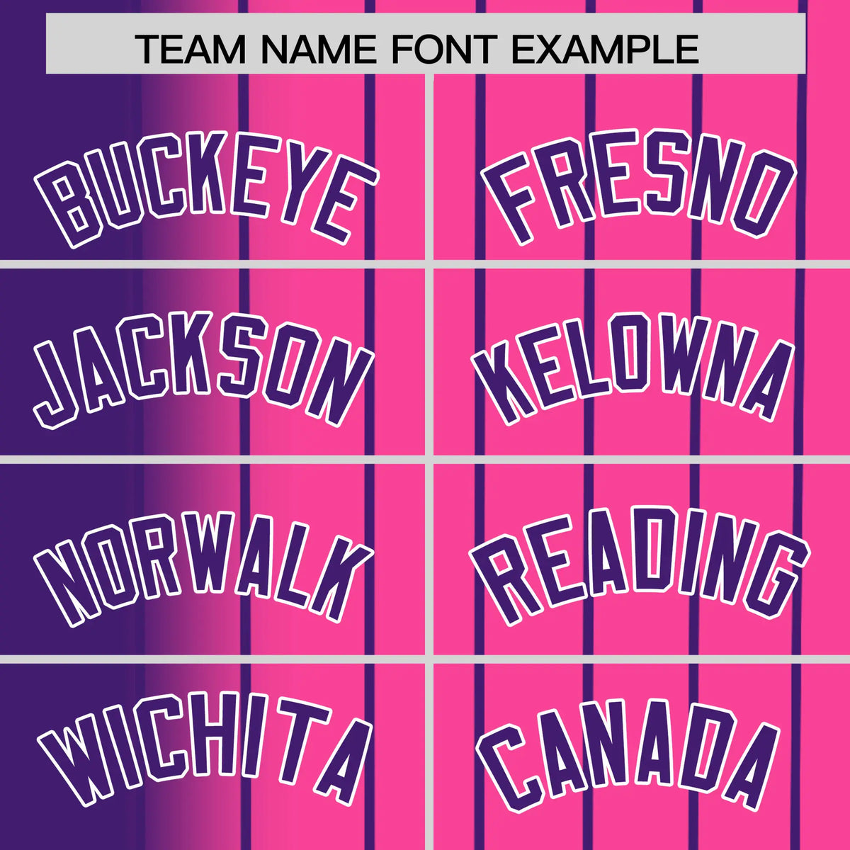 Custom Purple Pink Pinstripe Purple Authentic Baseball Jersey