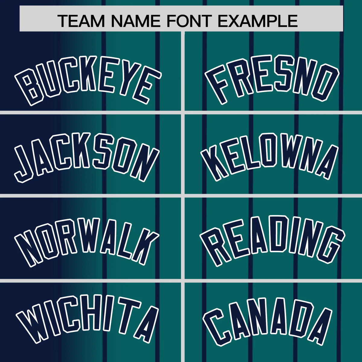 Custom Navy Midnight-Green Pinstripe Navy Authentic Baseball Jersey