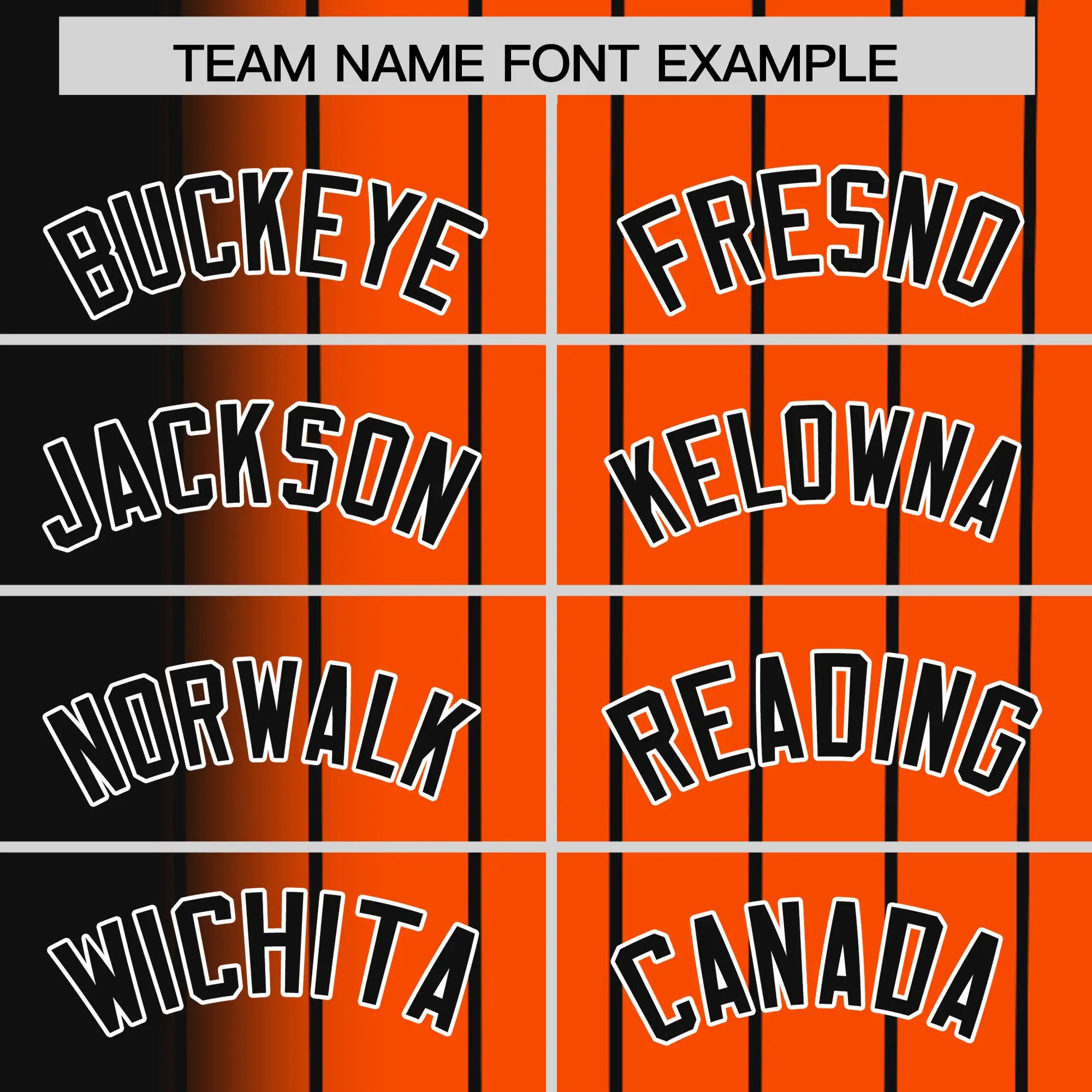 Custom Black Bay-Orange Pinstripe Black Authentic Baseball Jersey