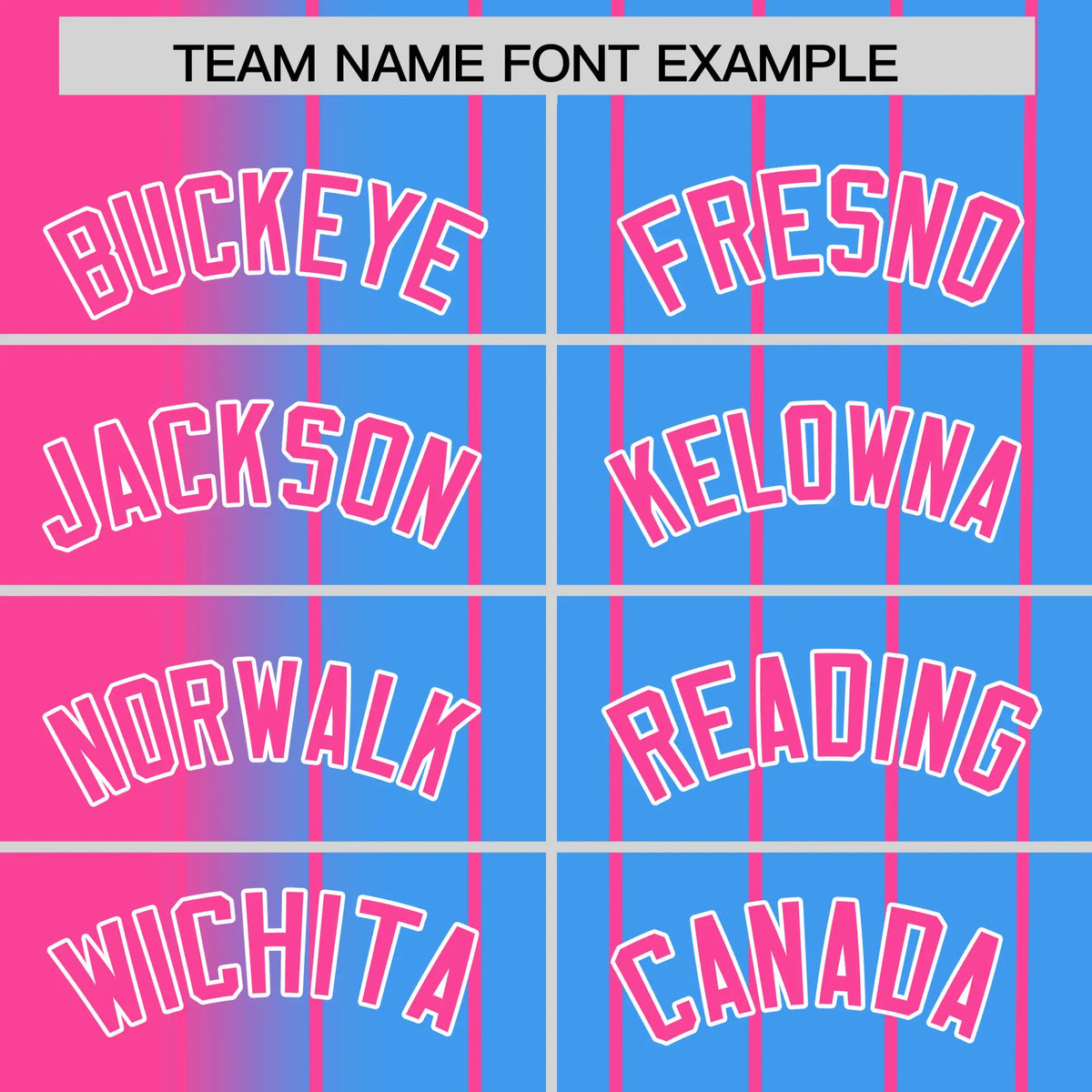 Custom Pink Blue Pinstripe Pink Authentic Baseball Jersey