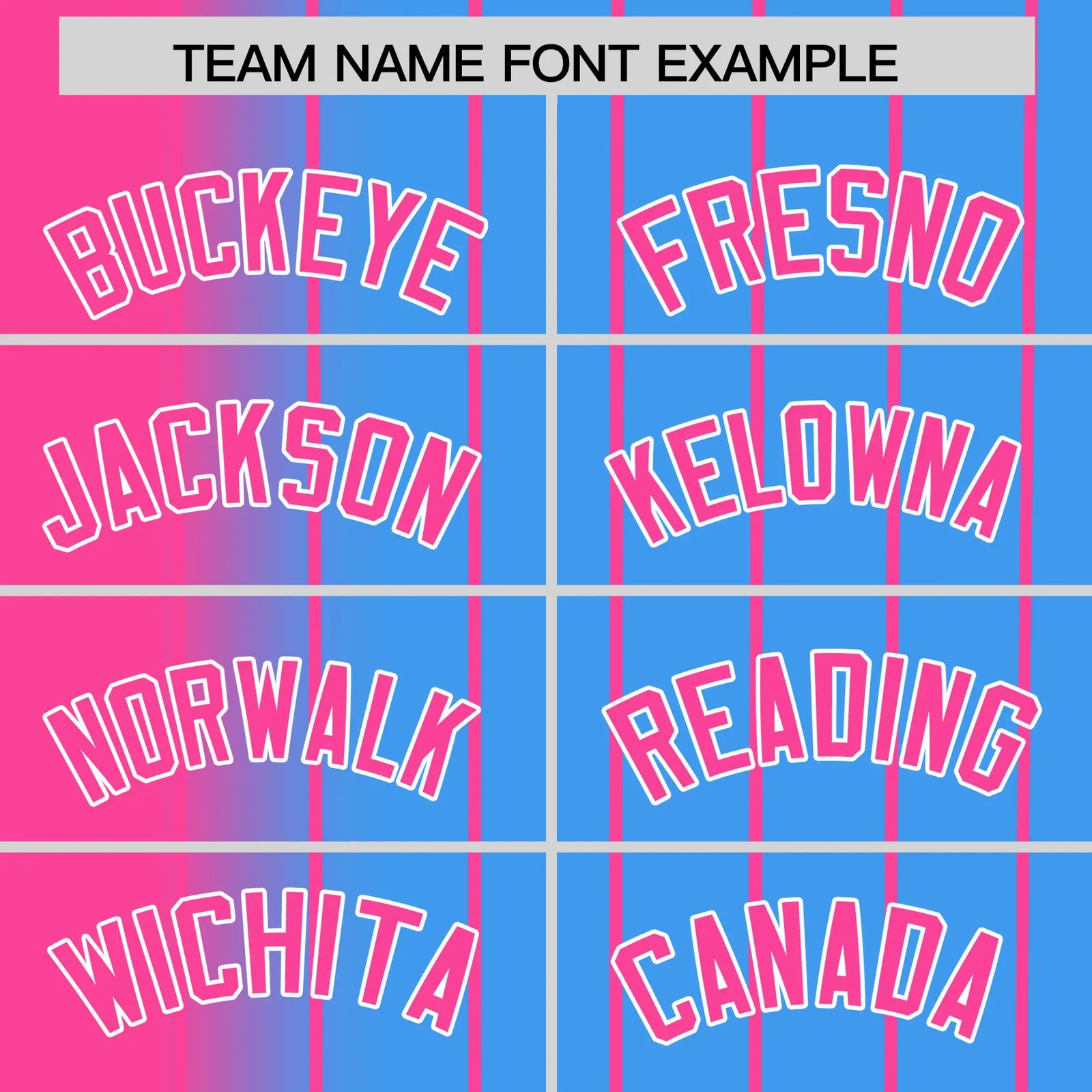 Custom Pink Blue Pinstripe Pink Authentic Baseball Jersey