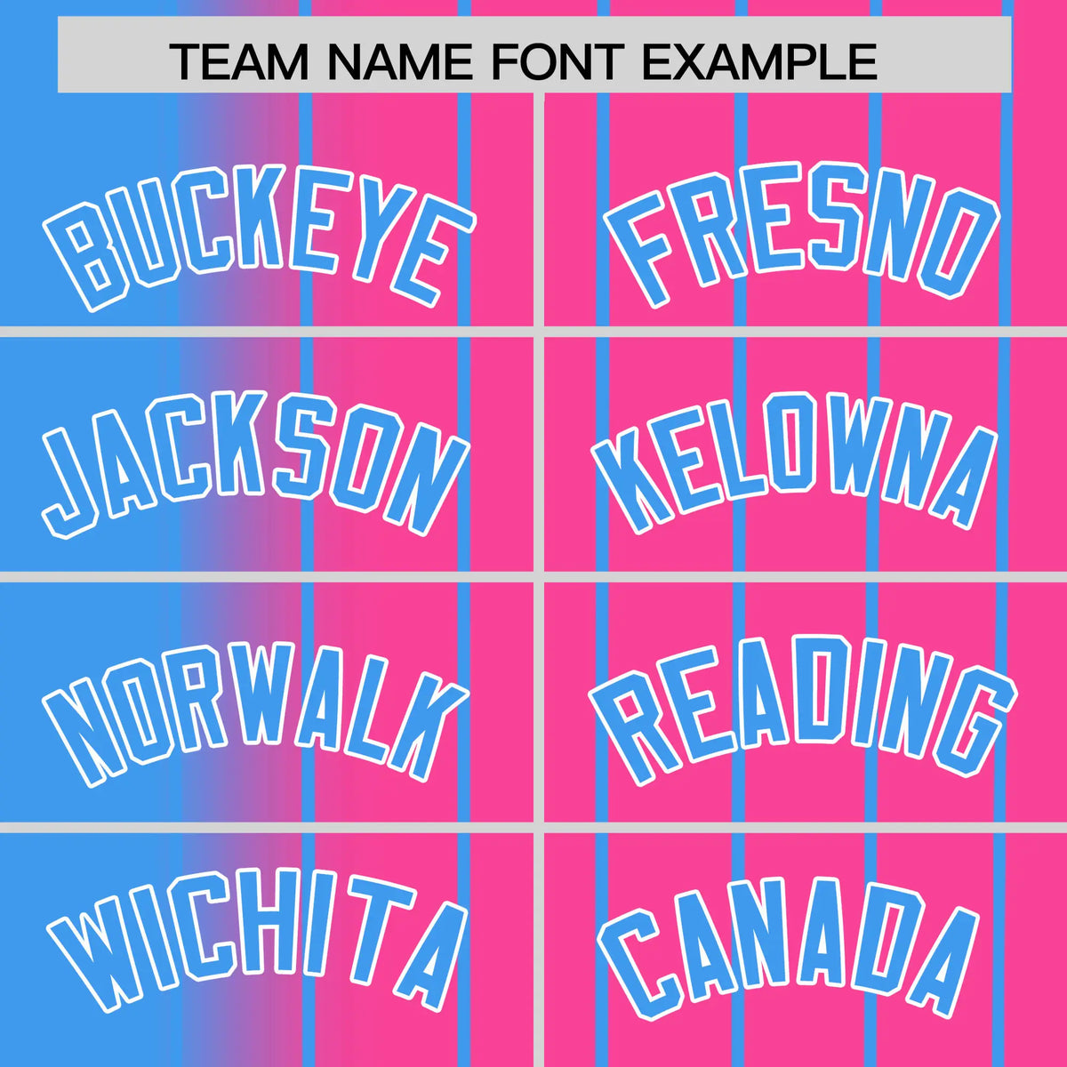 Custom Blue Pink Pinstripe Blue Authentic Baseball Jersey