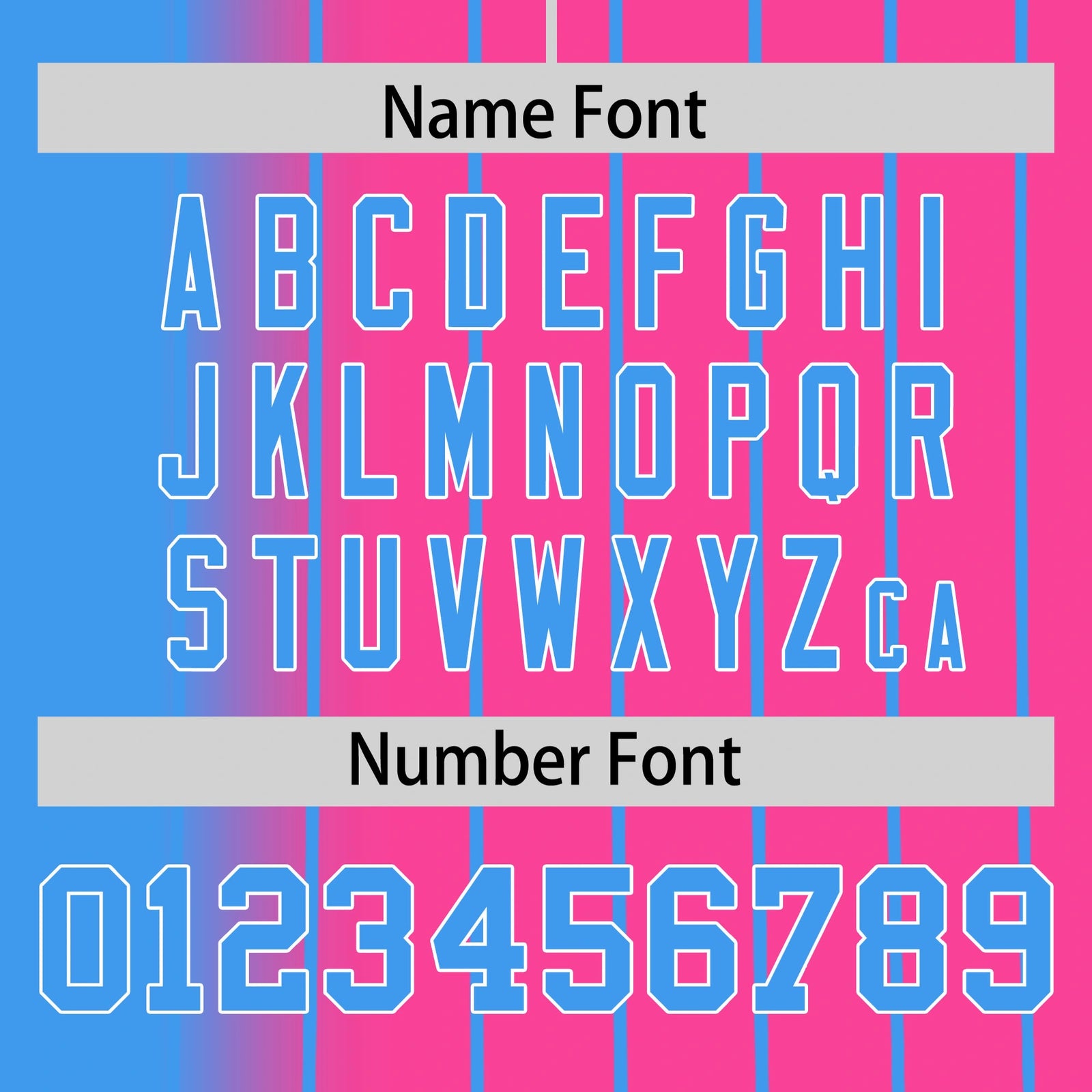 Custom Blue Pink Pinstripe Blue Authentic Baseball Jersey