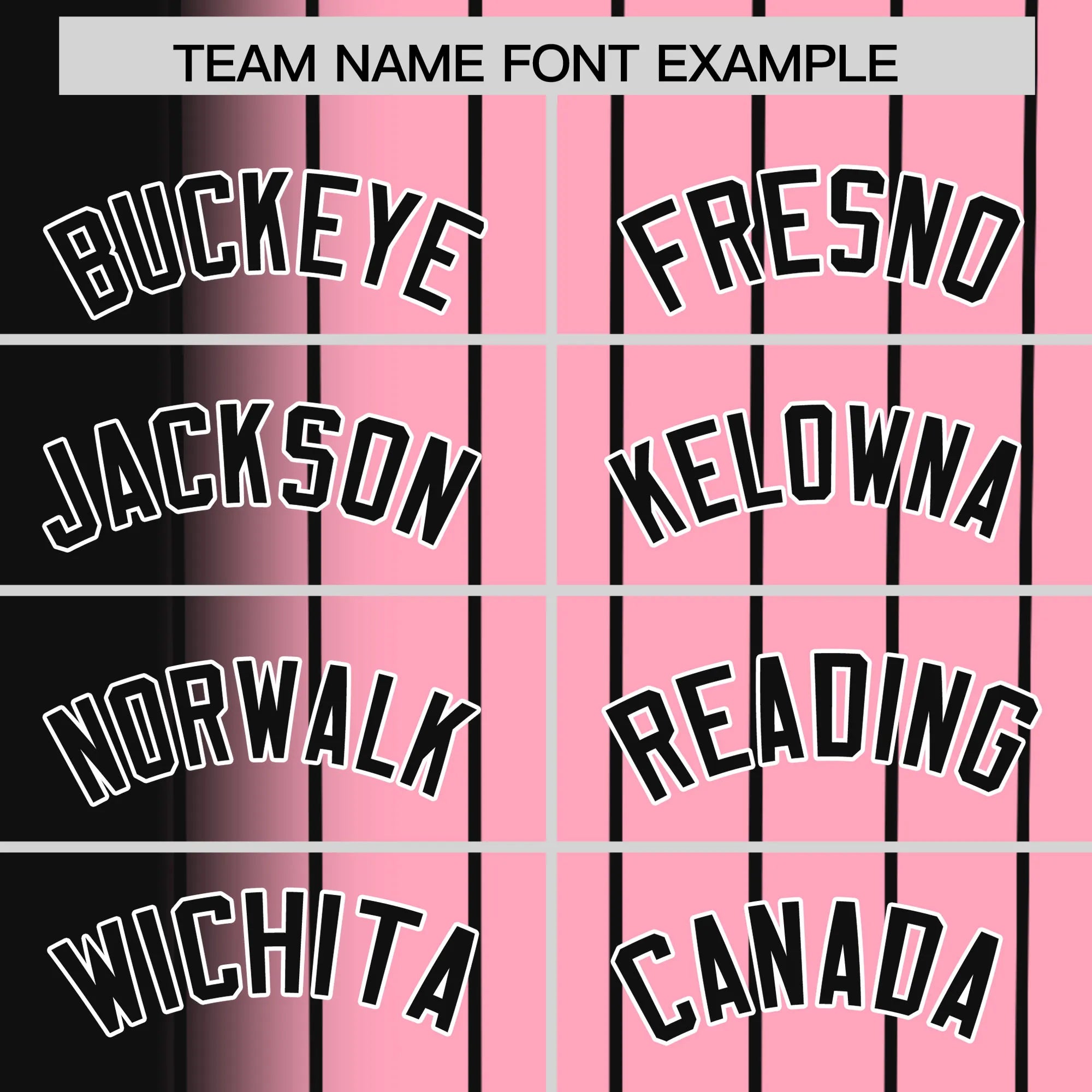 Custom Black Pink Pinstripe Black Authentic Baseball Jersey