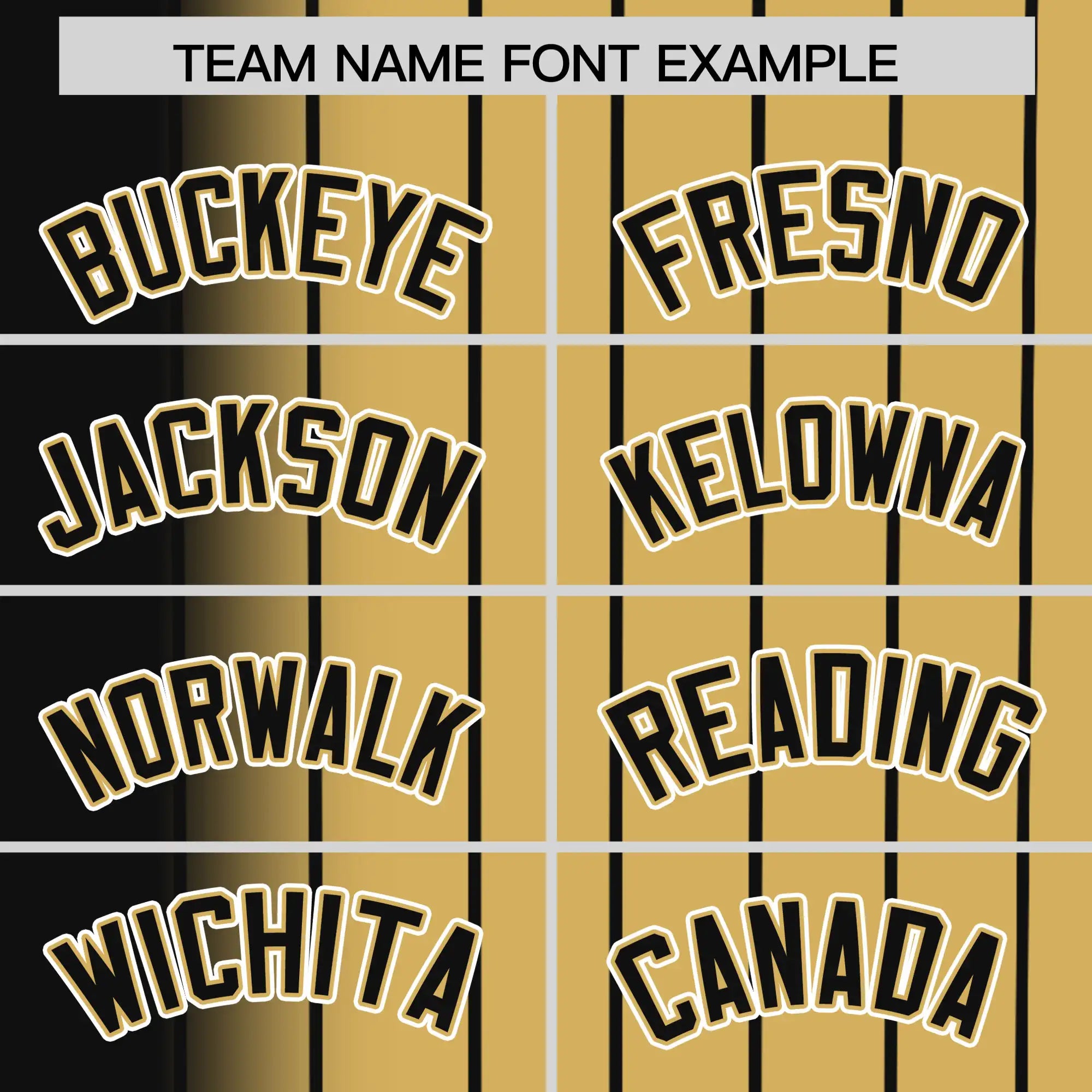 Custom Black Old-Gold Pinstripe Black Authentic Baseball Jersey