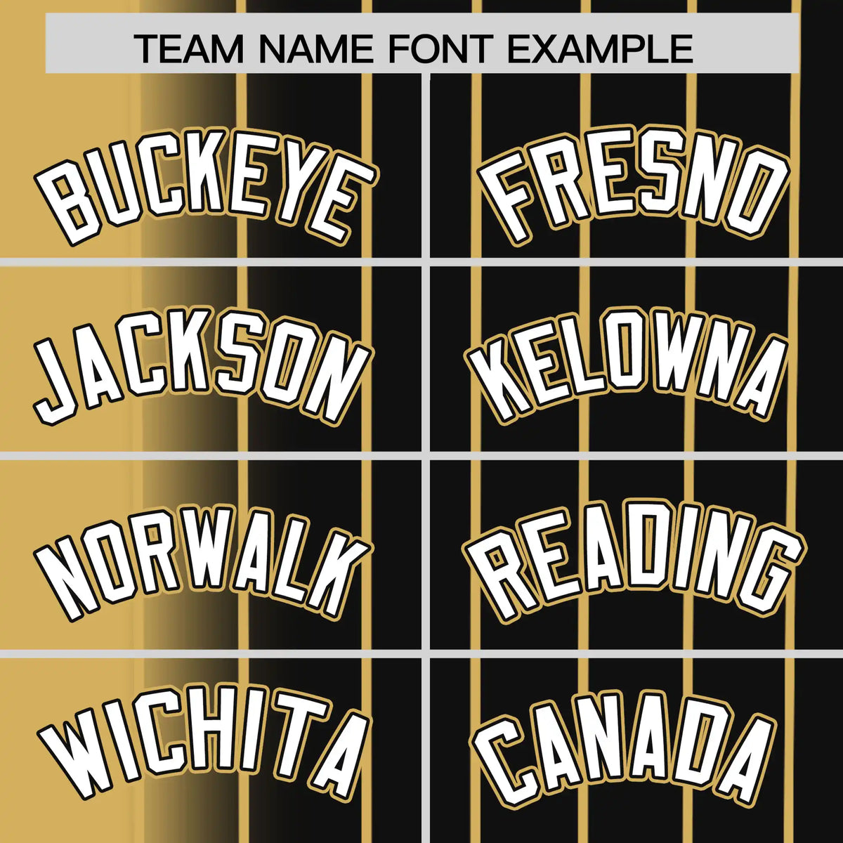 Custom Old-Gold Black Pinstripe White Authentic Baseball Jersey