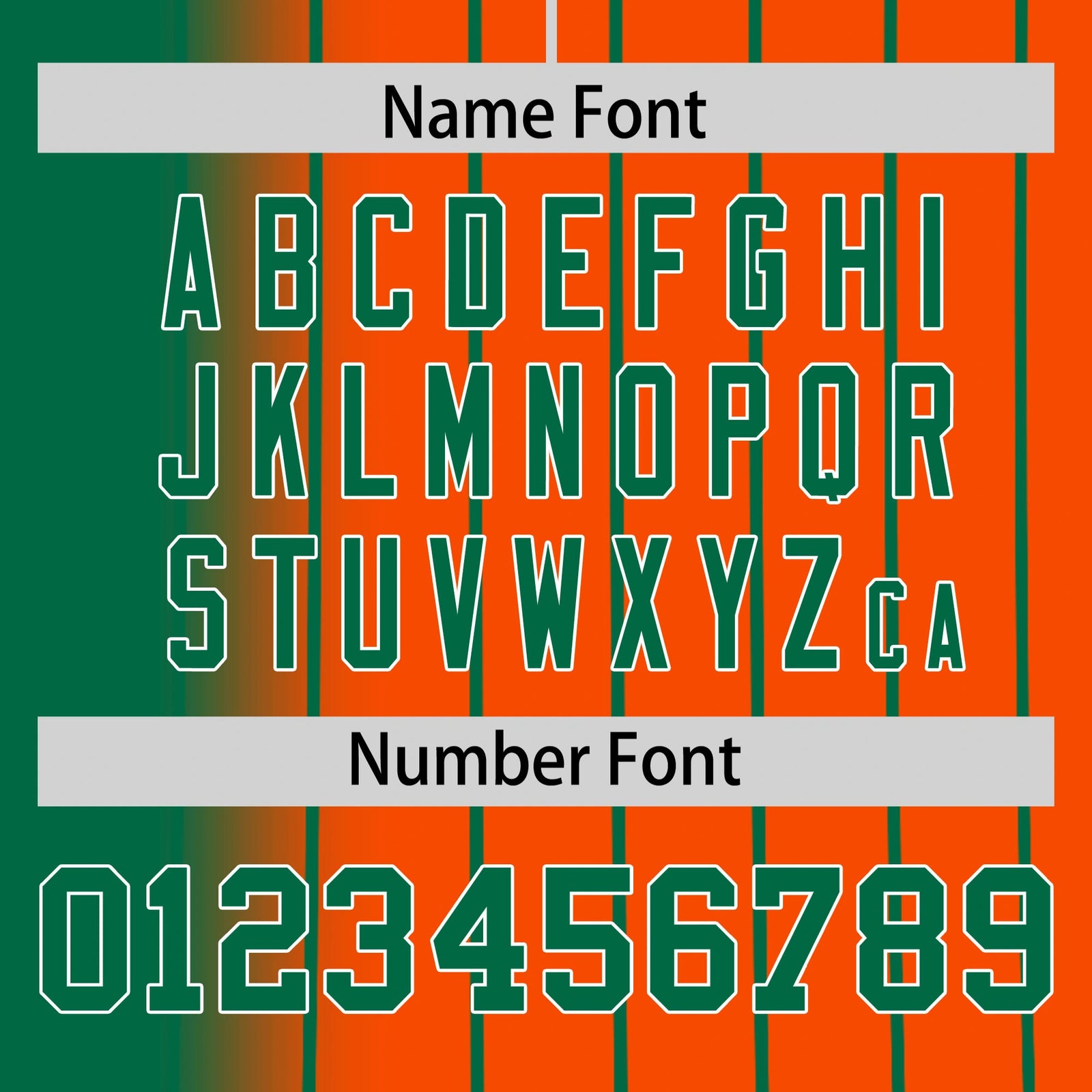 Custom Green Orange Pinstripe Green Authentic Baseball Jersey