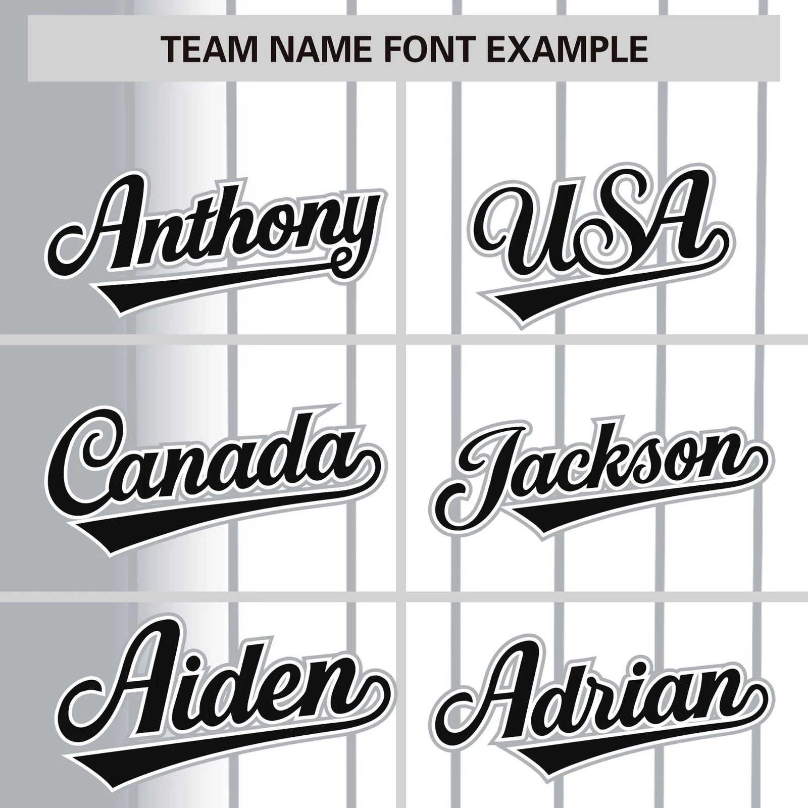 Custom Gray White Pinstripe Black Authentic Baseball Jersey