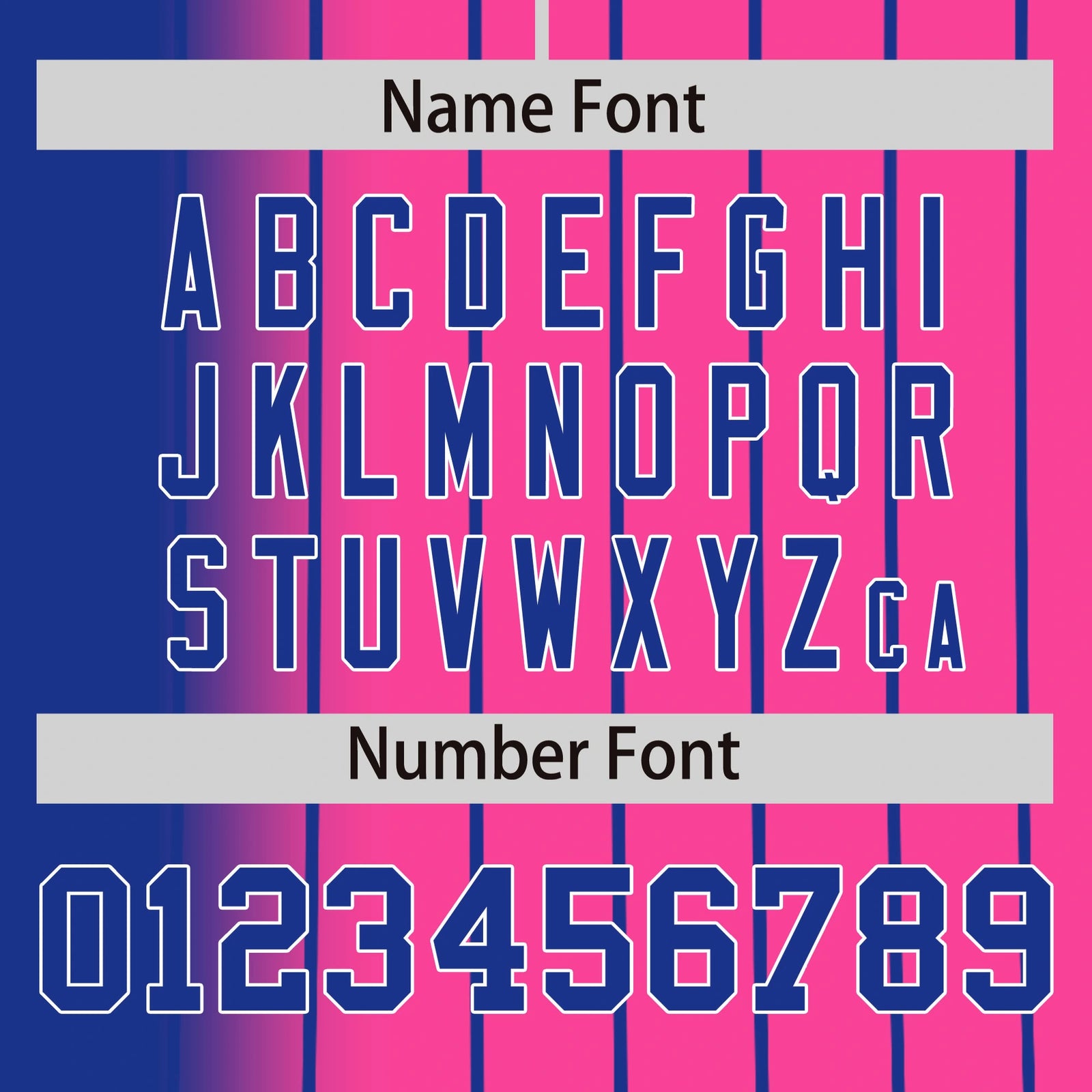 Custom Blue Pink Pinstripe Blue Authentic Baseball Jersey