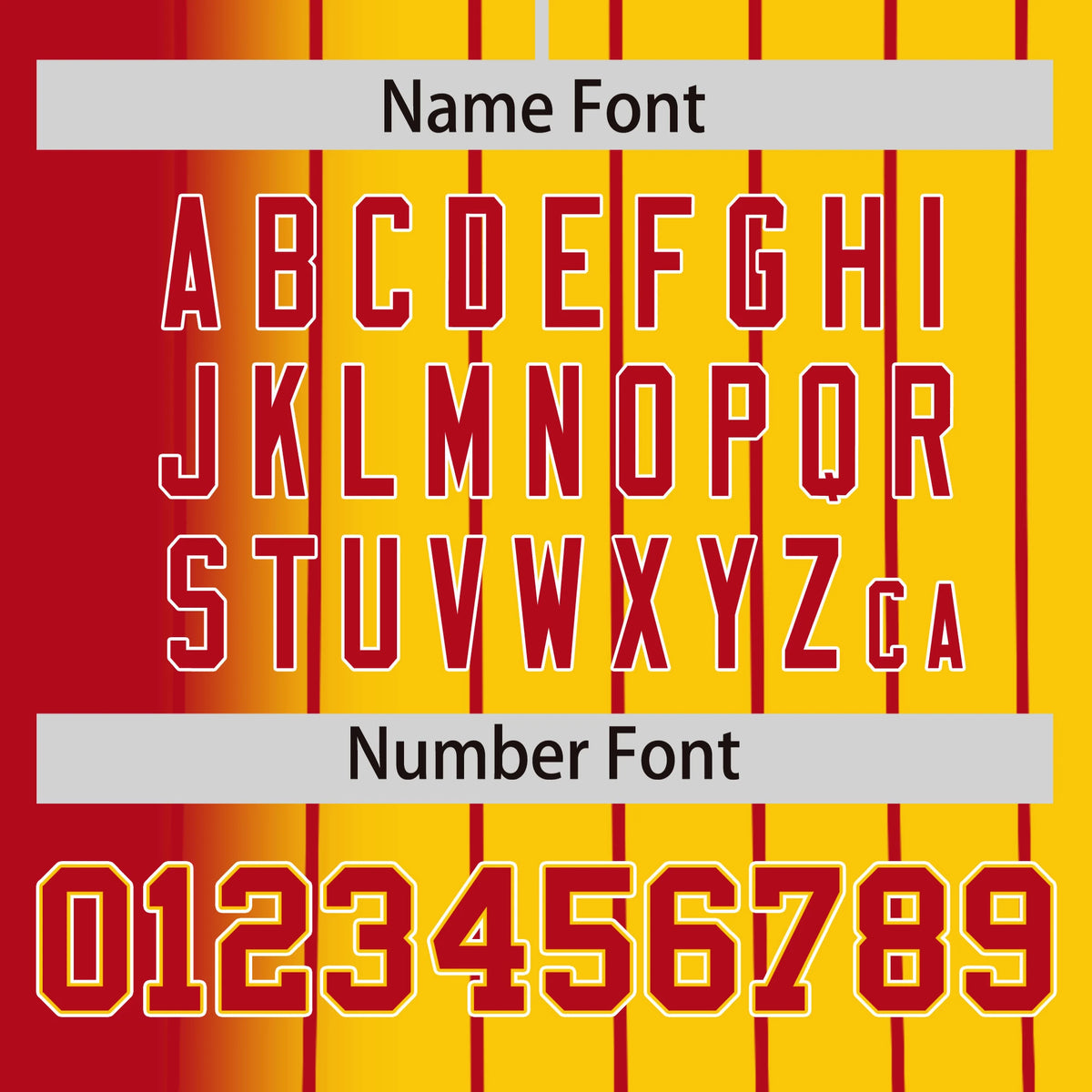 Custom Red Yellow Pinstripe Red Authentic Baseball Jersey