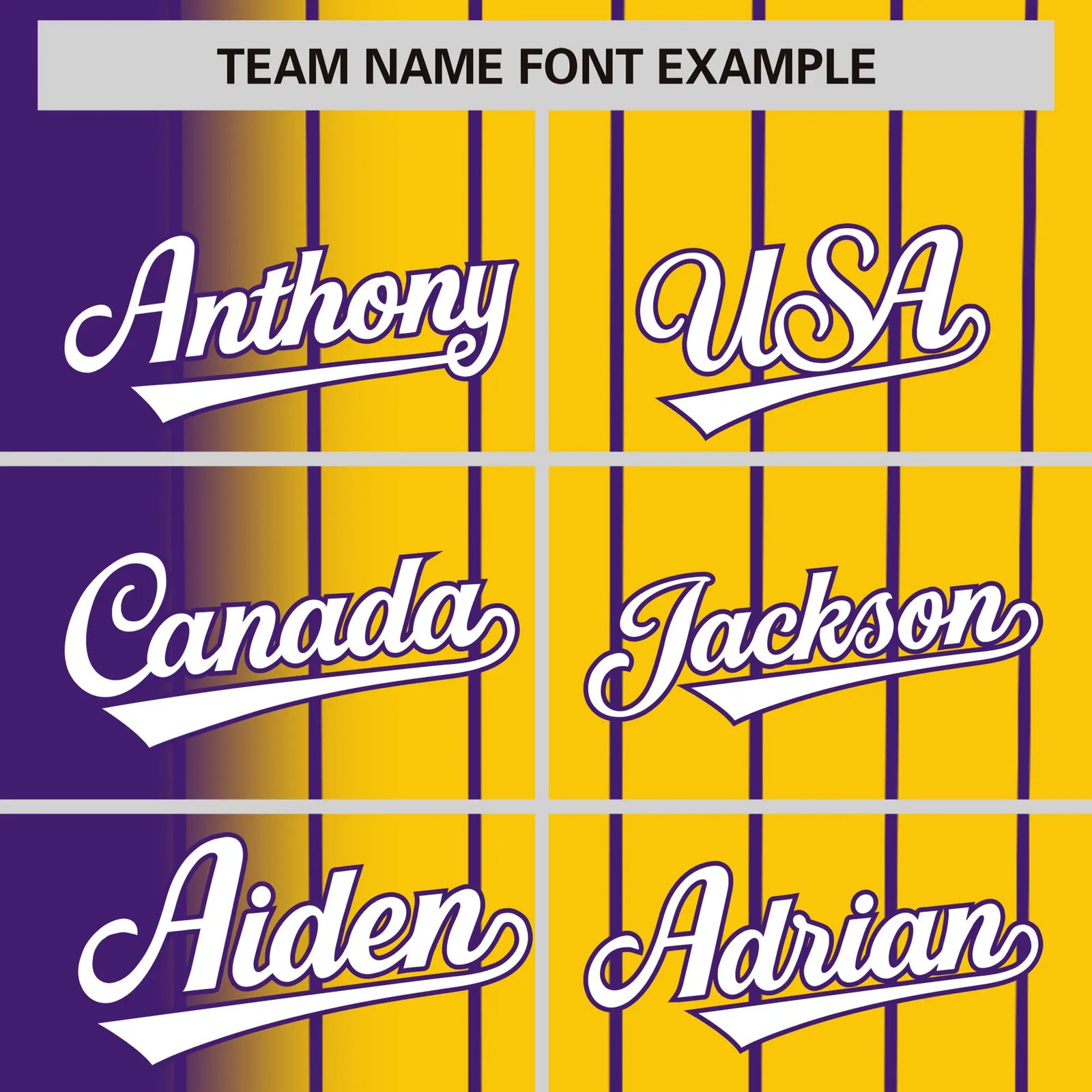 Custom Purple Yellow Pinstripe White Authentic Baseball Jersey