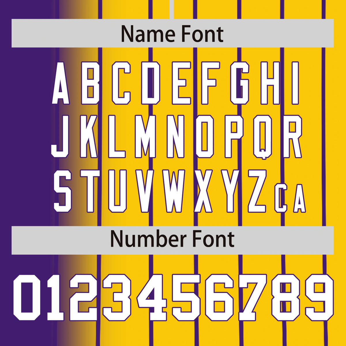 Custom Purple Yellow Pinstripe White Authentic Baseball Jersey