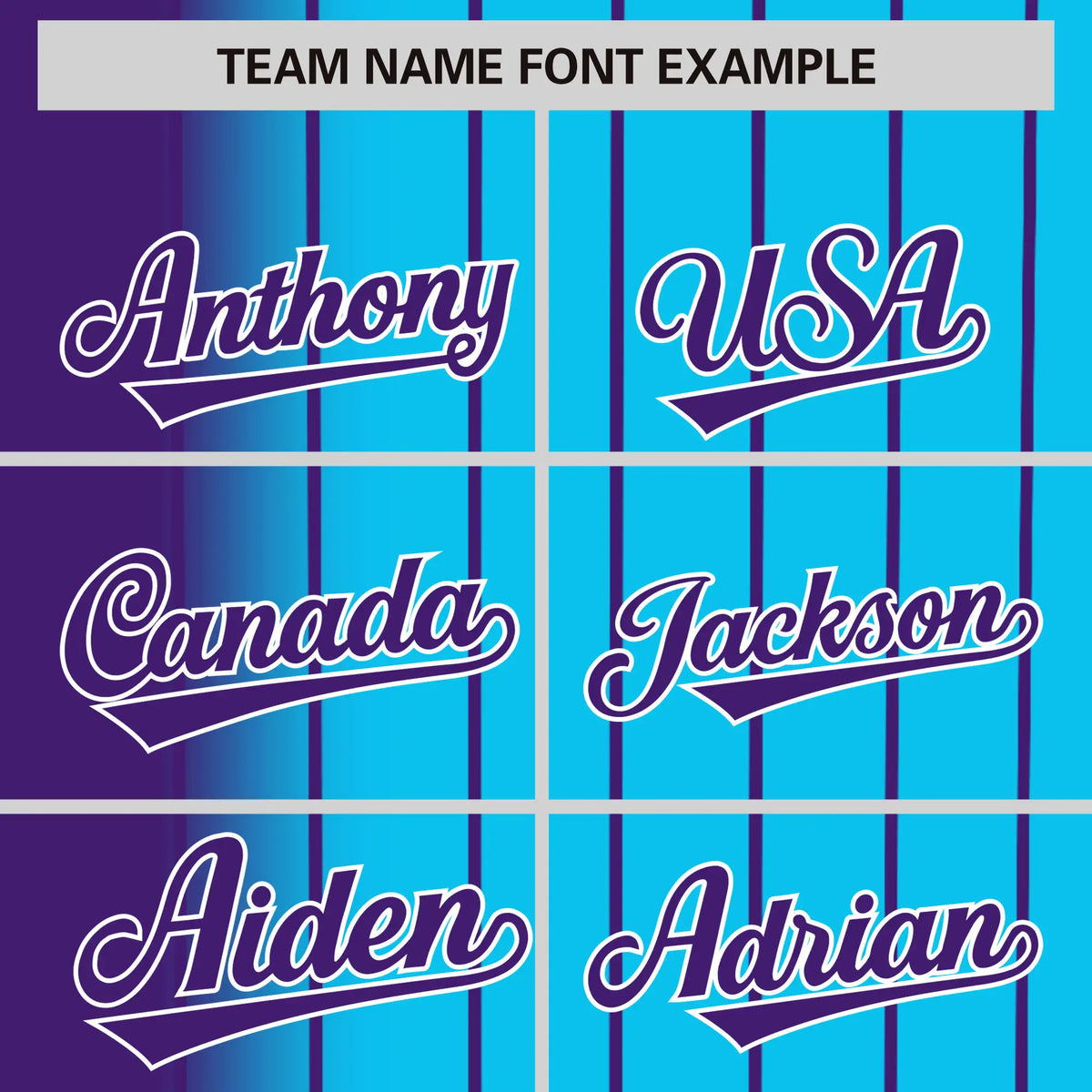 Custom Purple Blue Pinstripe Purple Authentic Baseball Jersey